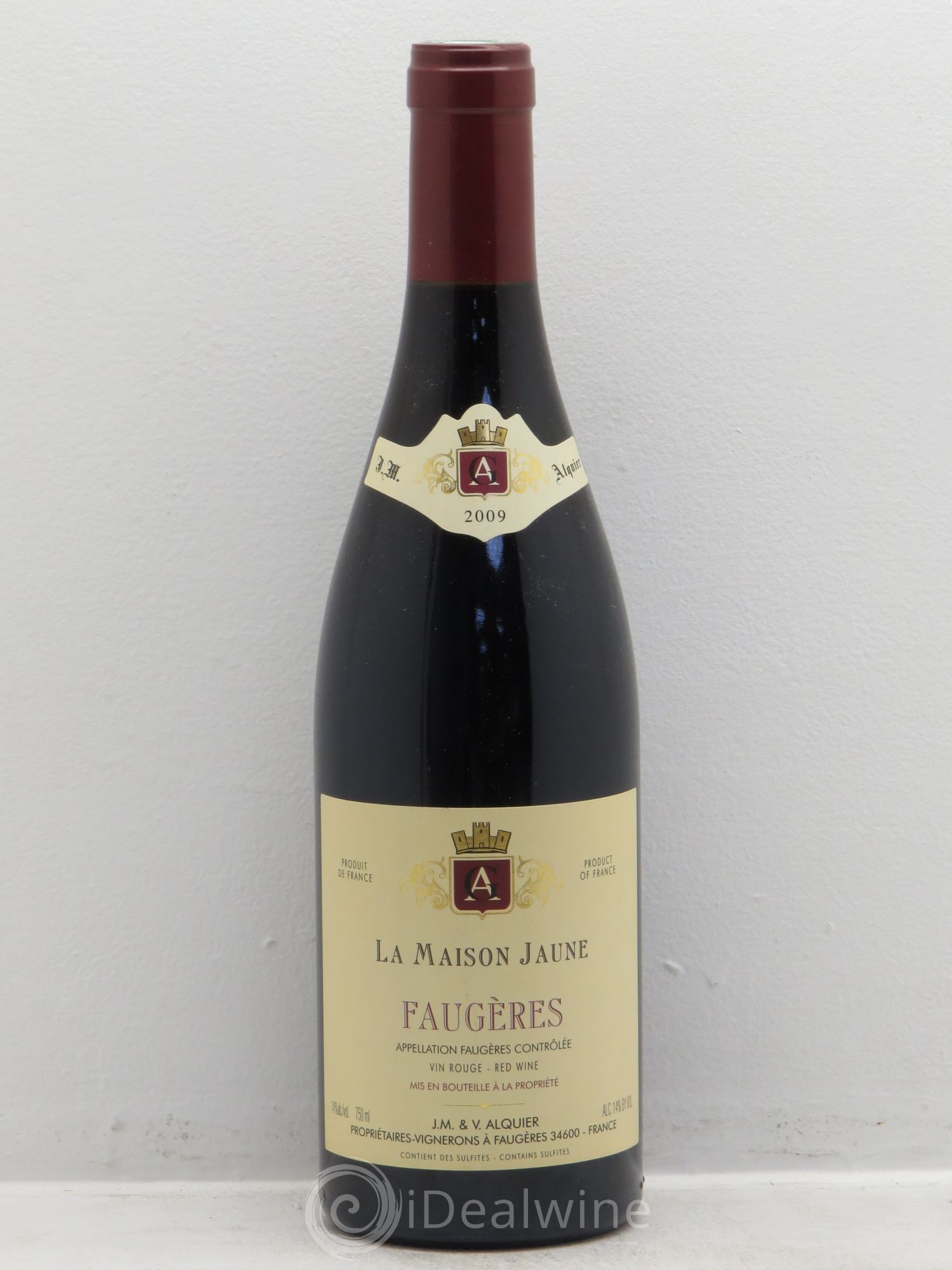 Faugères La Maison Jaune Jean-Michel Alquier 2009 - Lot de 1 bouteille - 0