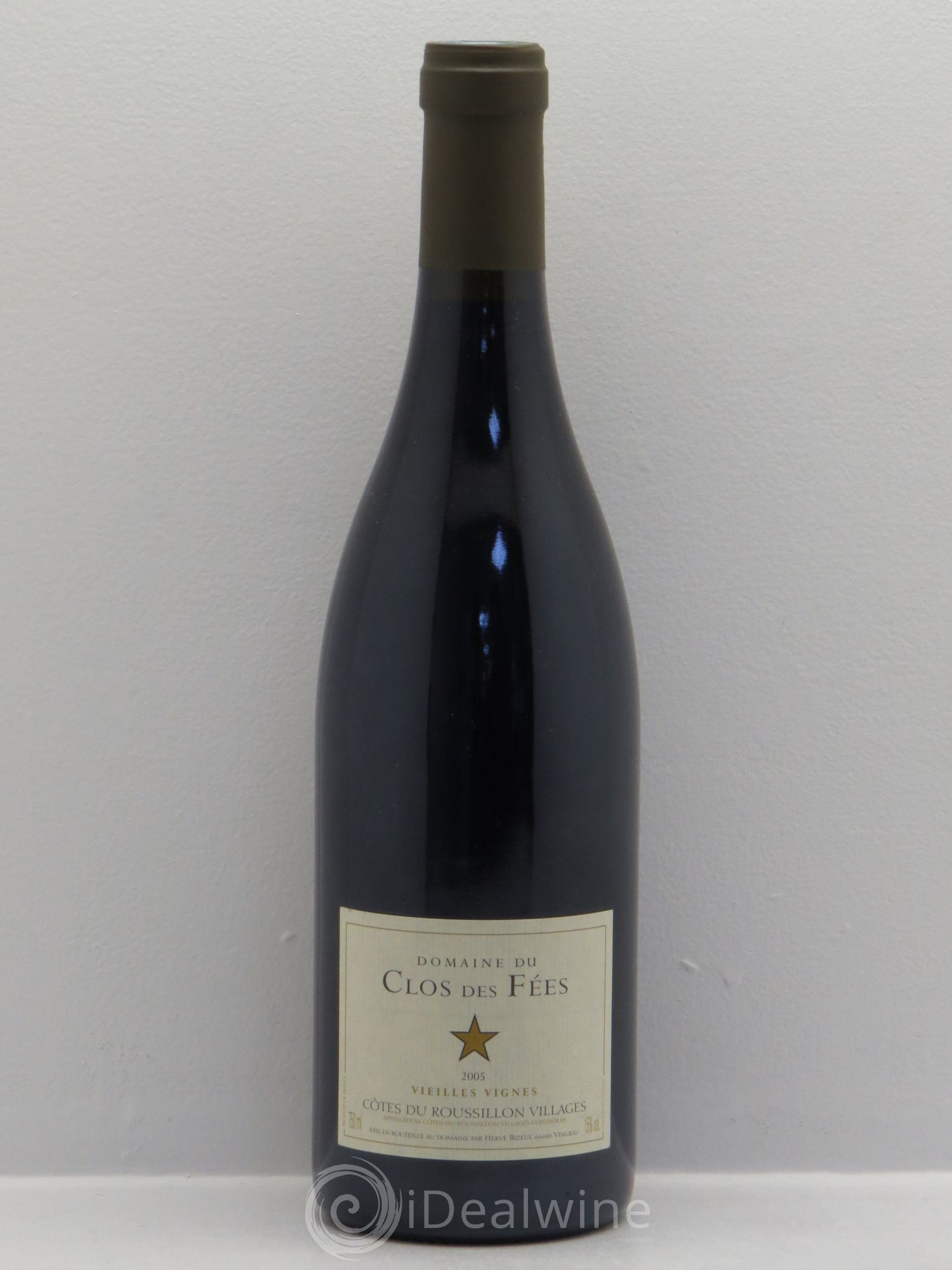 Côtes du Roussillon Villages Clos des Fées Vieilles vignes Hervé Bizeul 2005 - Lot de 1 bouteille - 0
