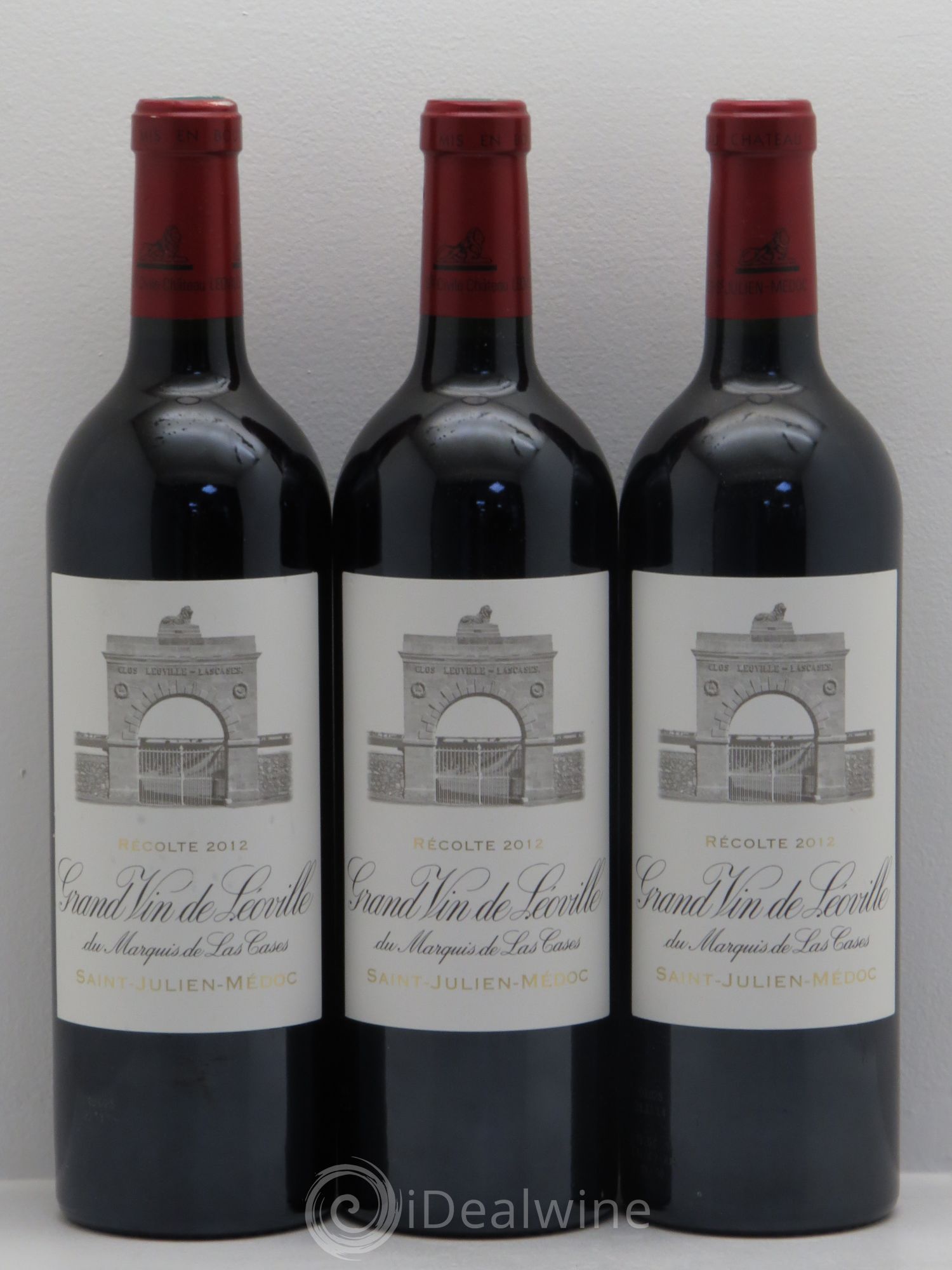 Château Léoville Las Cases 2ème Grand Cru Classé 2012 - Lot de 3 bouteilles - 0