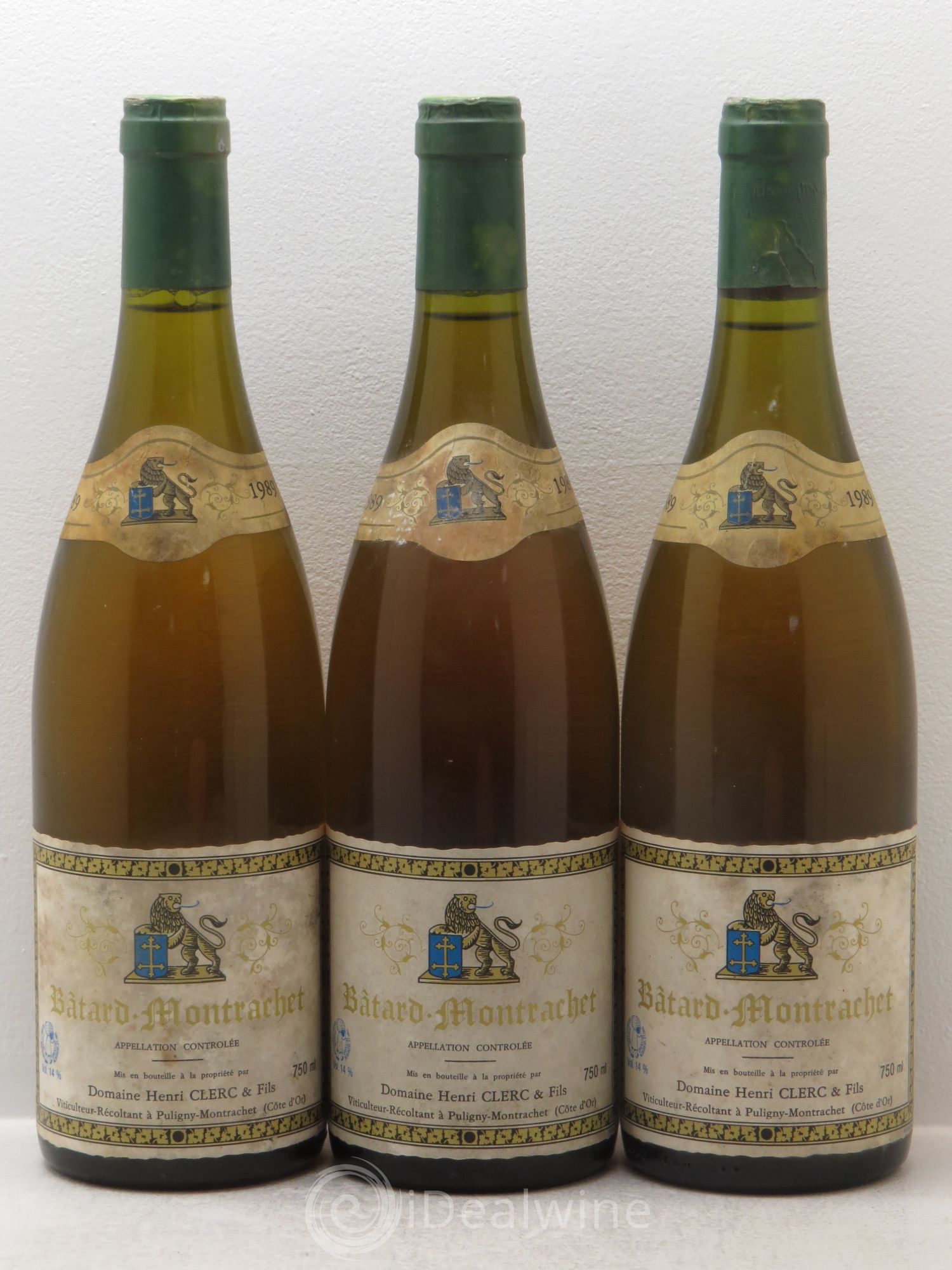 Bâtard-Montrachet Grand Cru Henri Clerc 1989 - Lot de 3 bouteilles - 0