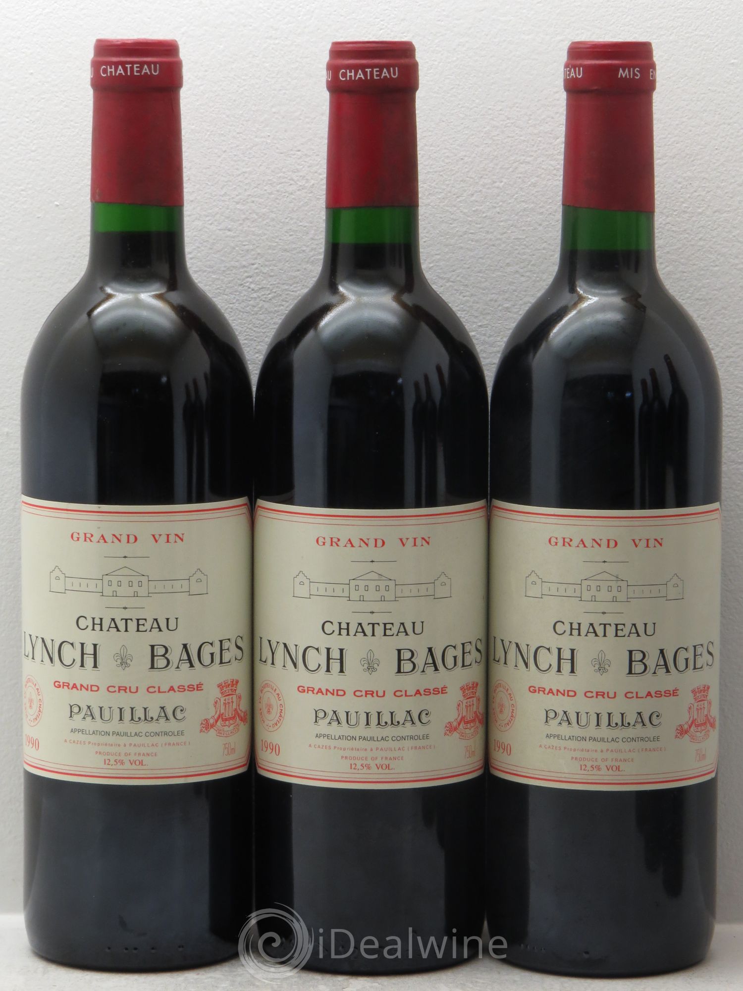 Château Lynch Bages 5ème Grand Cru Classé 1990 - Lot de 6 bouteilles - 1