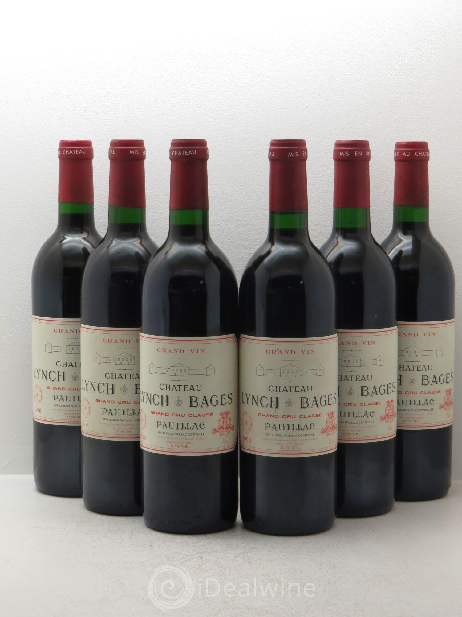 Château Lynch Bages 5ème Grand Cru Classé 1990 - Lot de 6 bouteilles - 0