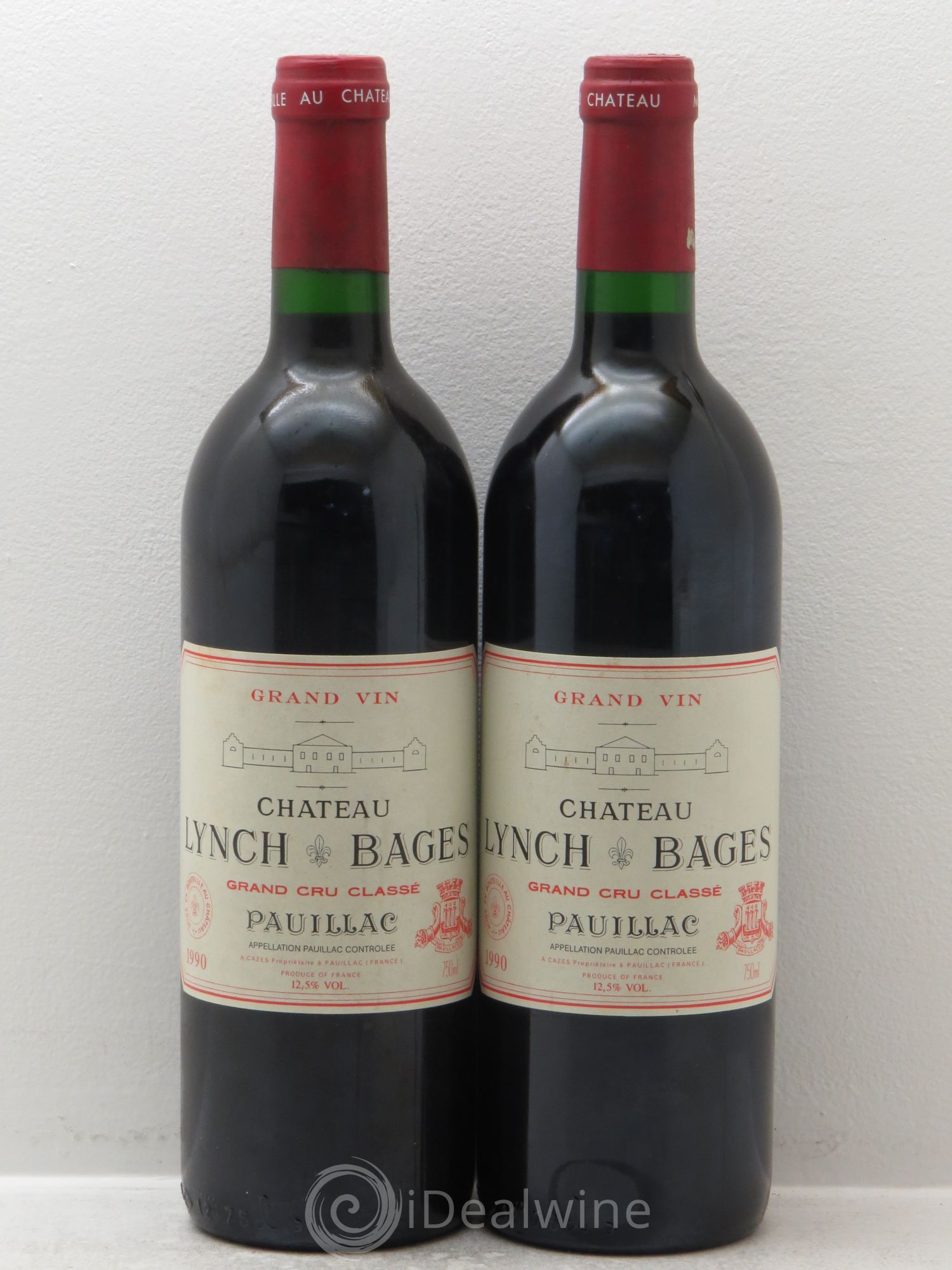 Château Lynch Bages 5ème Grand Cru Classé 1990 - Lot de 2 bouteilles - 0