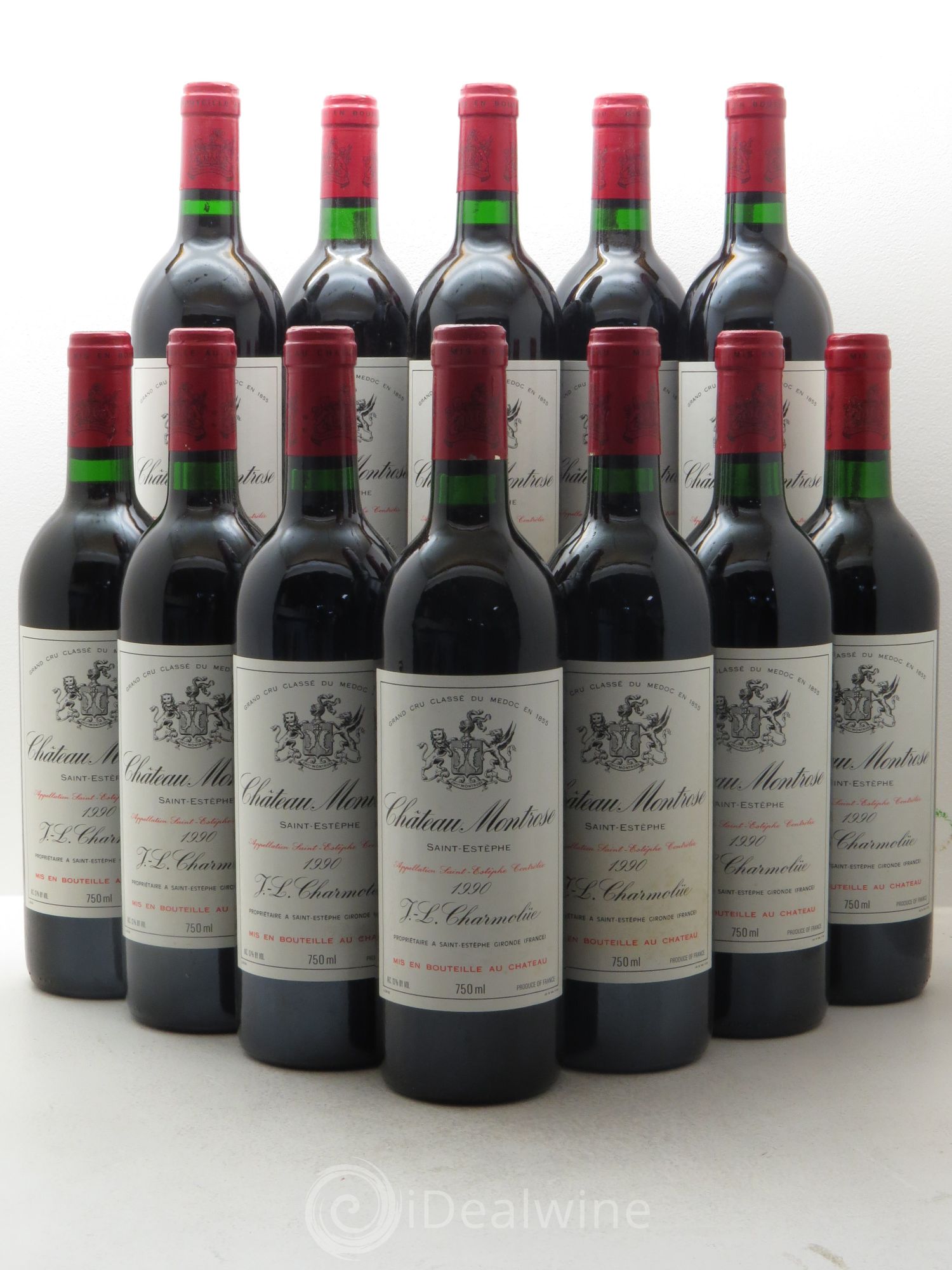 Château Montrose 2ème Grand Cru Classé 1990 - Lot de 12 bouteilles - 0