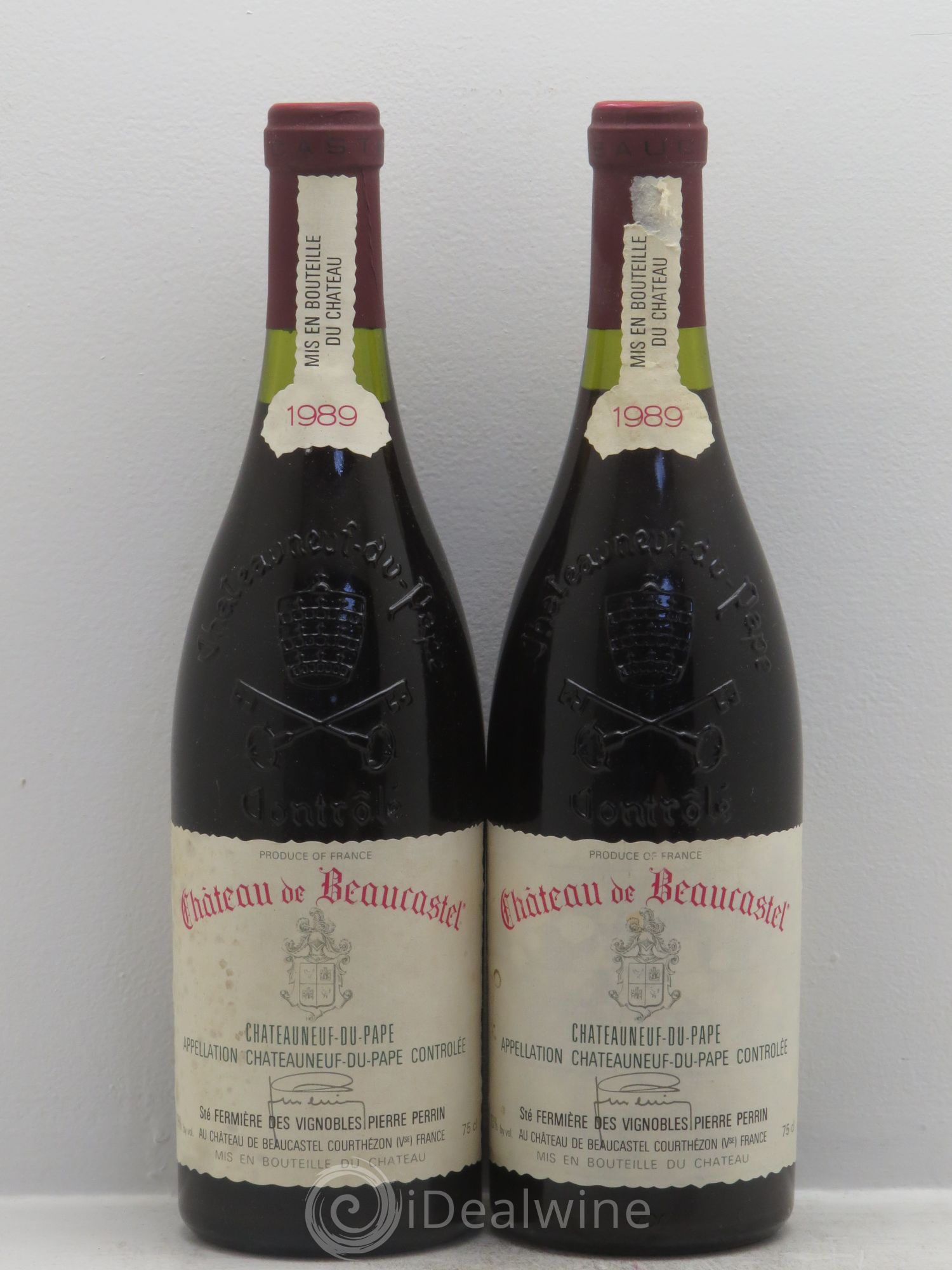 Châteauneuf-du-Pape Château de Beaucastel Famille Perrin 1989 - Lot de 2 bouteilles - 0