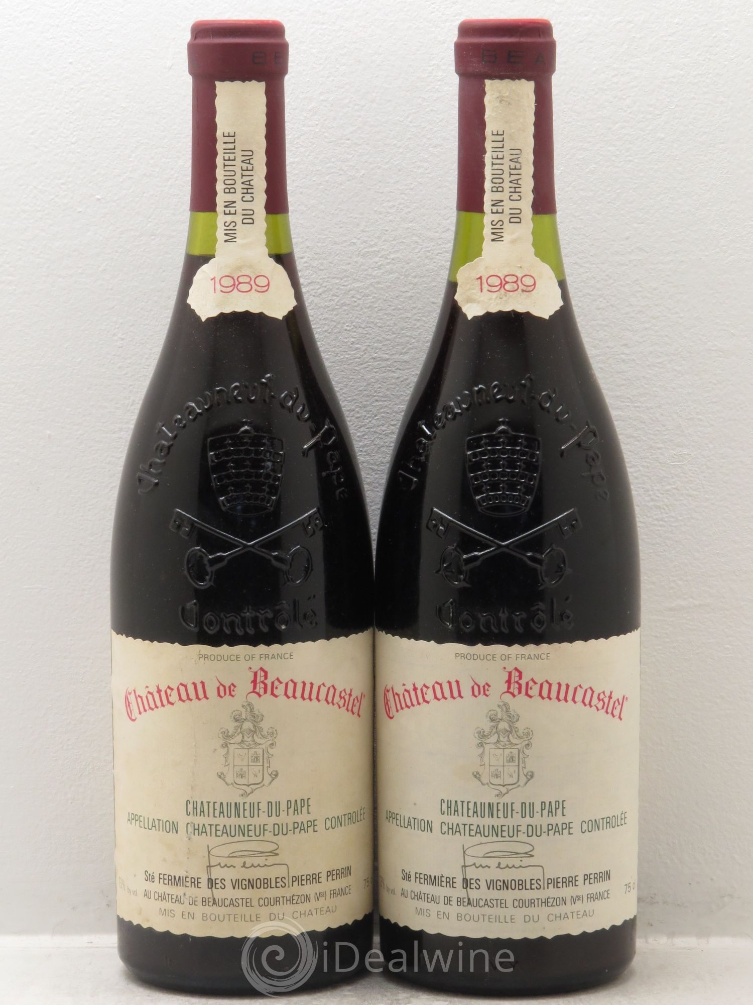 Châteauneuf-du-Pape Château de Beaucastel Famille Perrin 1989 - Lot de 2 bouteilles - 0