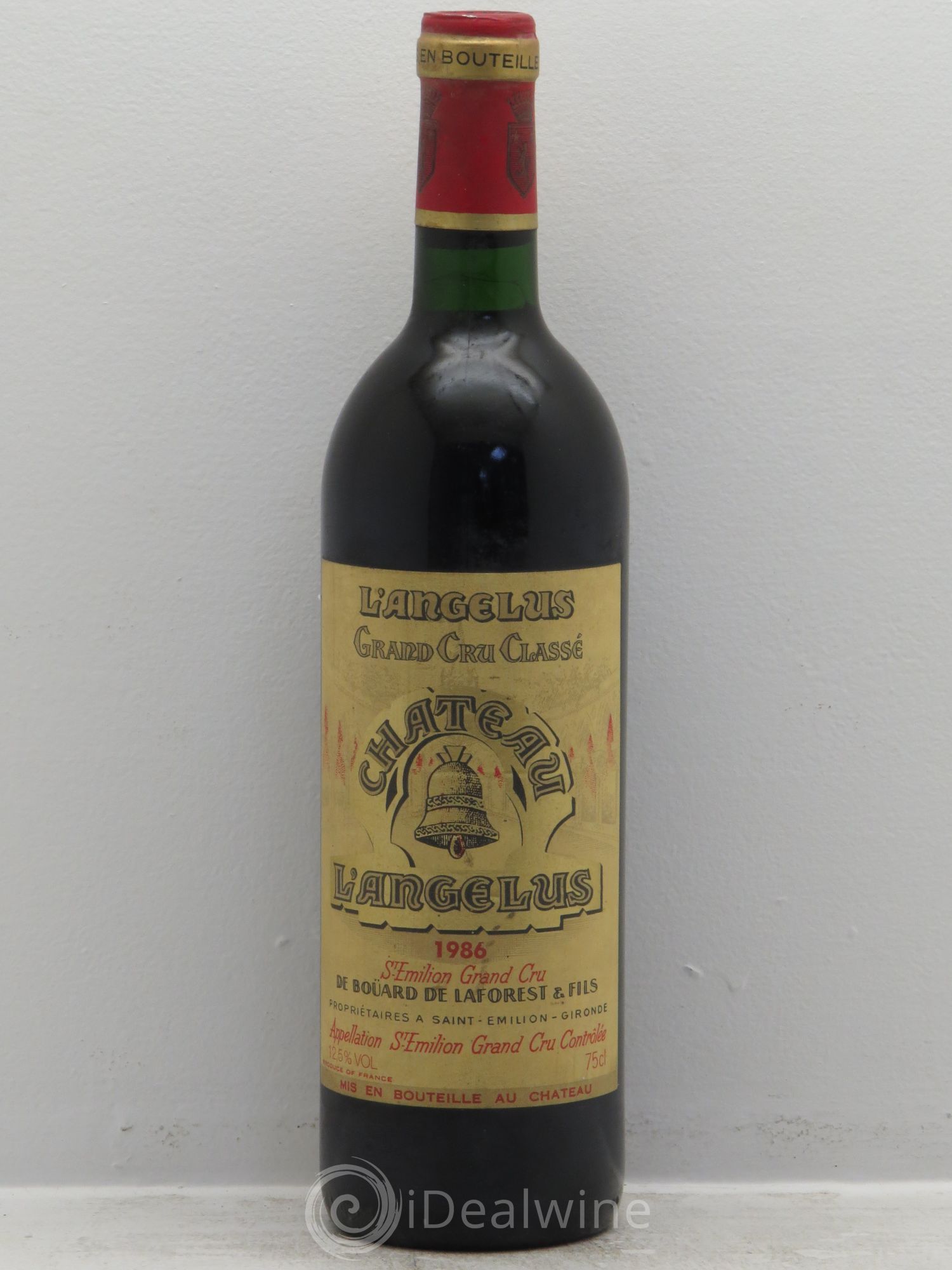 Château Angélus 1er Grand Cru Classé A 1986 - Lot de 1 bouteille - 0