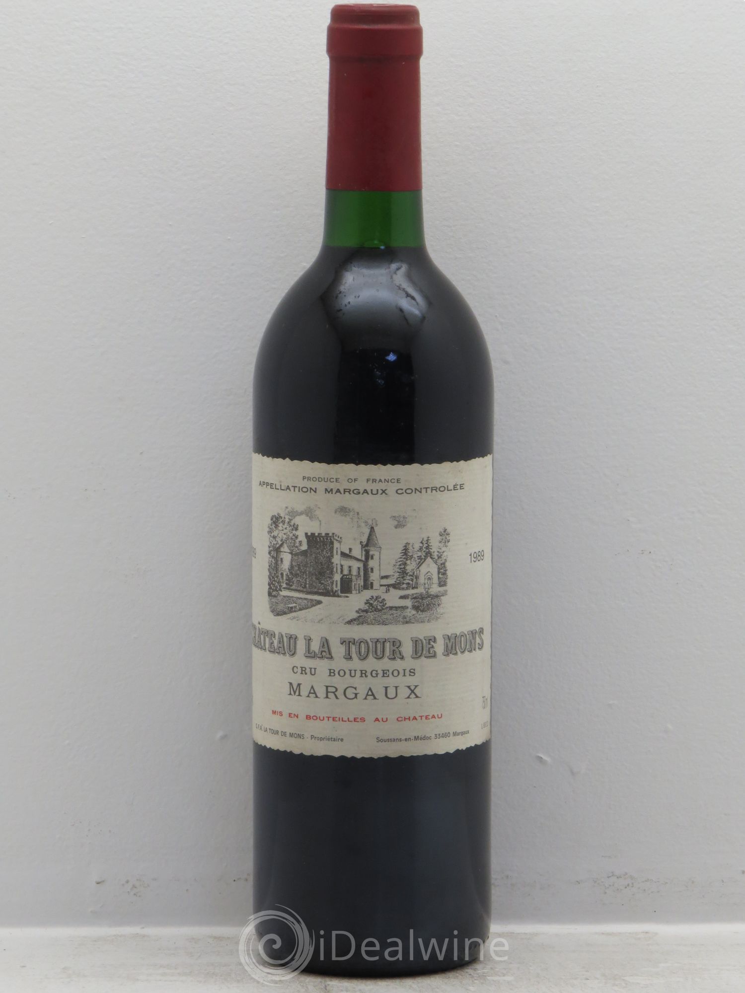 Château la Tour de Mons Cru Bourgeois 1989 - Lot de 1 bouteille - 0
