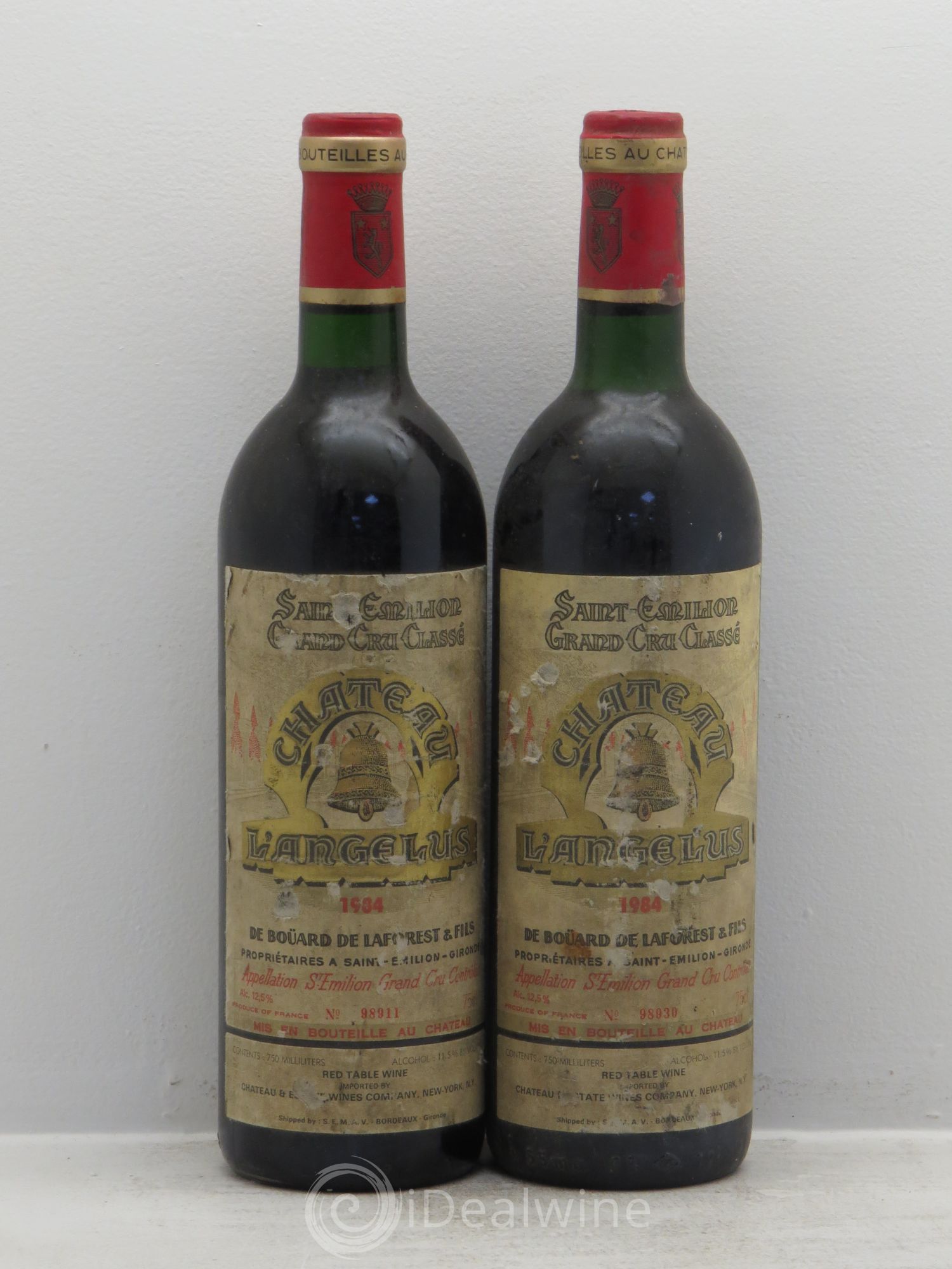 Château Angélus 1er Grand Cru Classé A 1984 - Lot de 2 bouteilles - 0