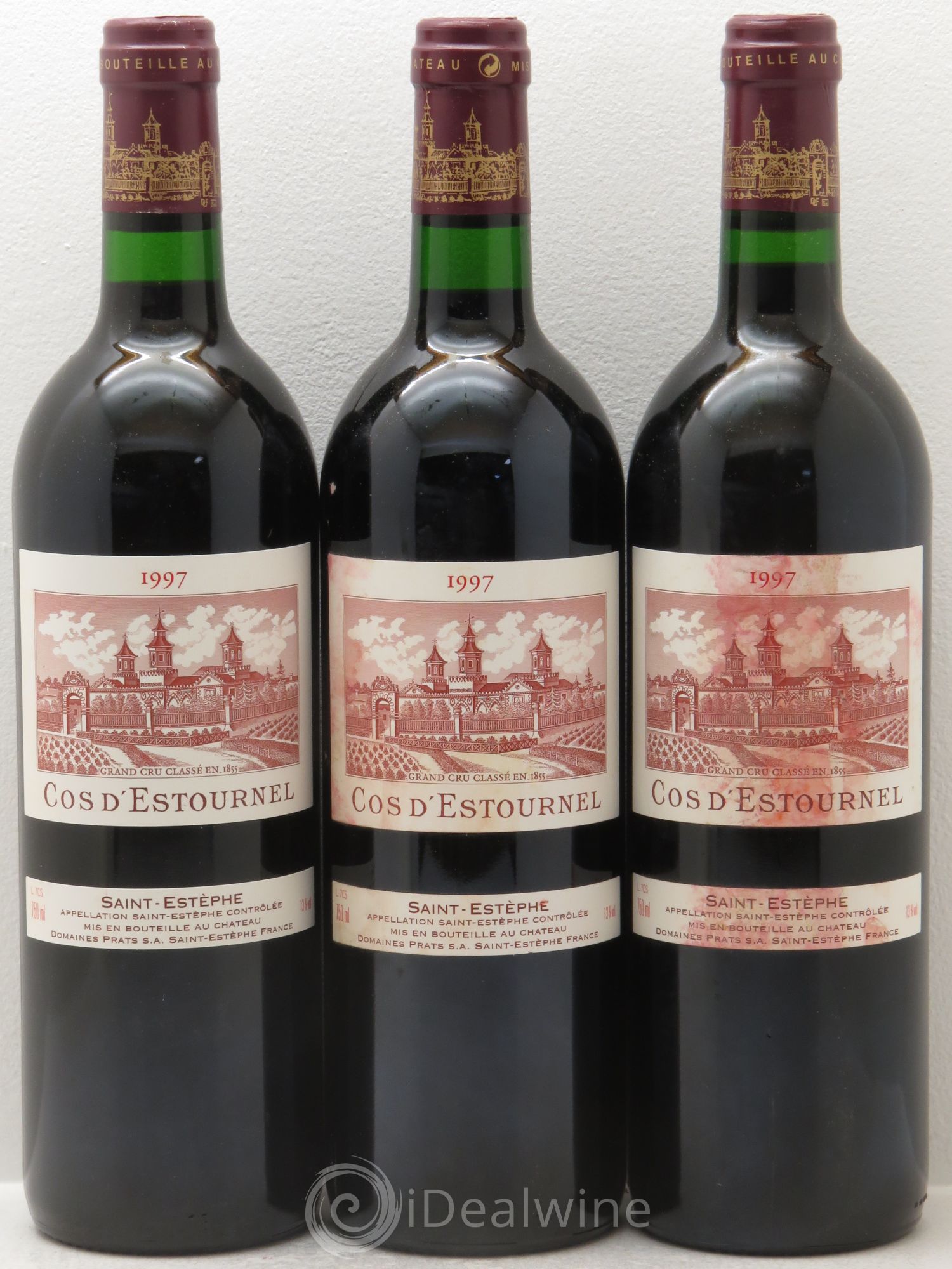 Cos d'Estournel 2ème Grand Cru Classé 1997 - Lot de 3 bouteilles - 0