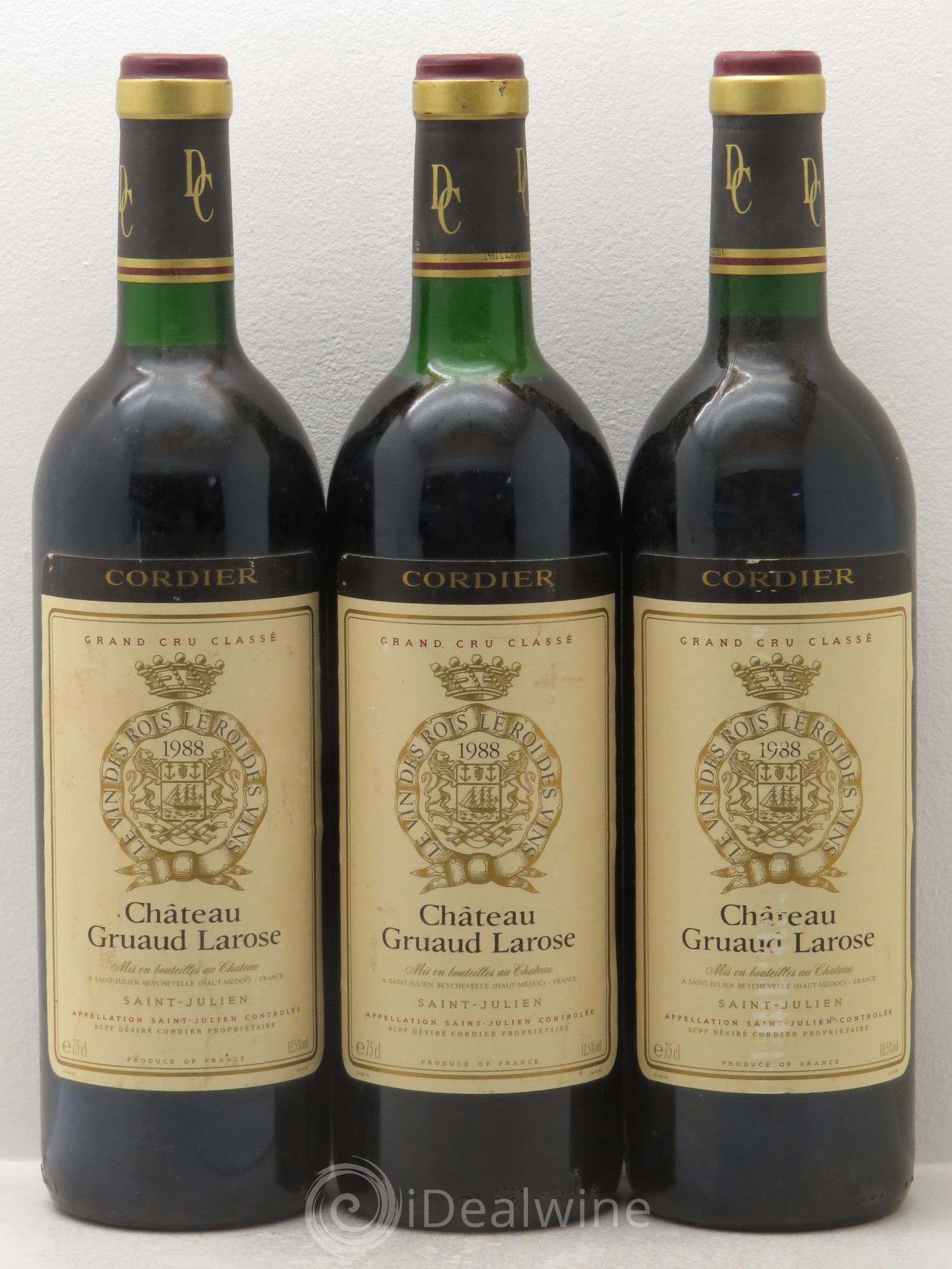 Château Gruaud Larose 2ème Grand Cru Classé 1988 - Lot de 3 bouteilles - 0
