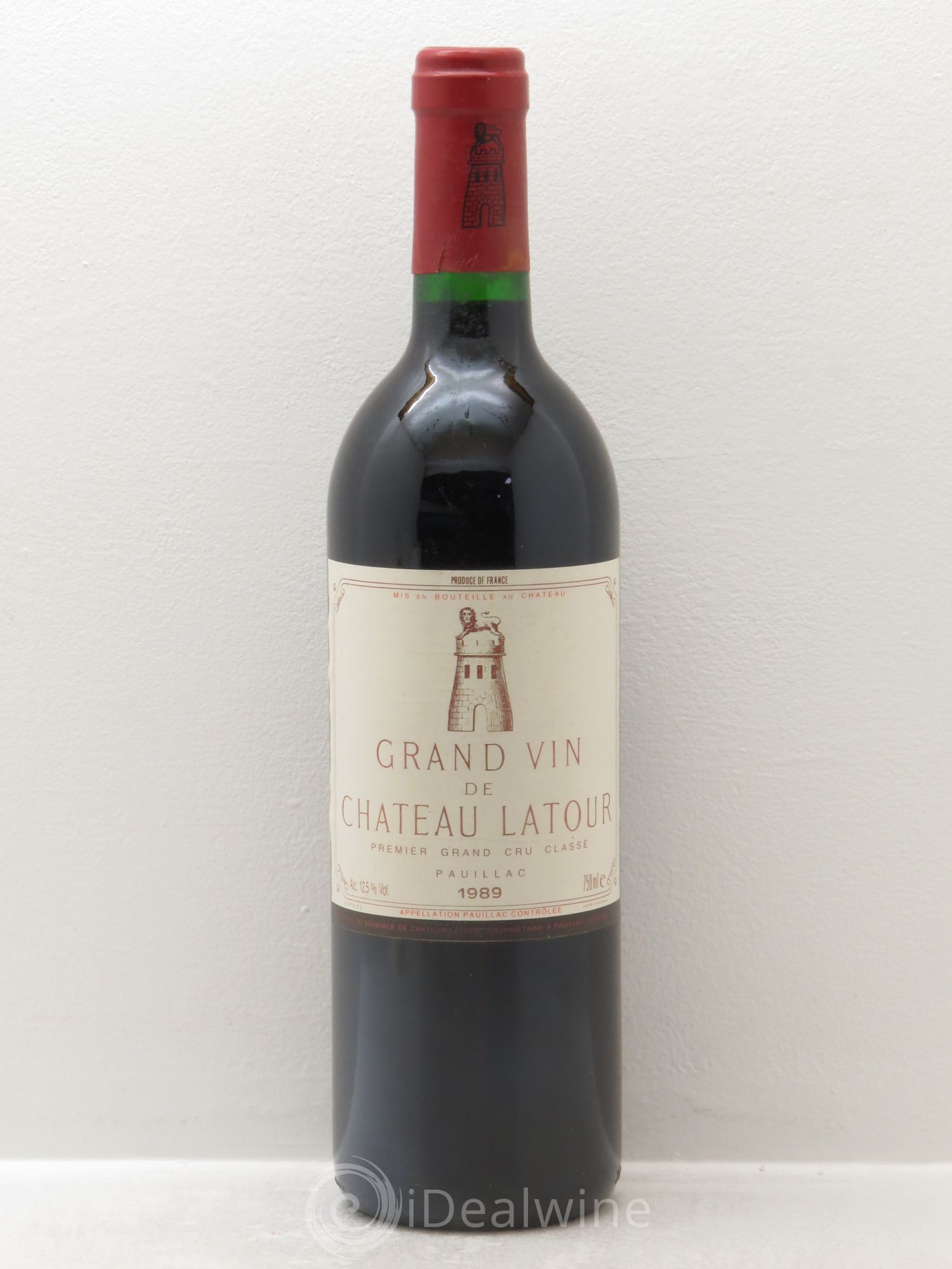 Château Latour 1er Grand Cru Classé 1989 - Lot de 1 bouteille - 0