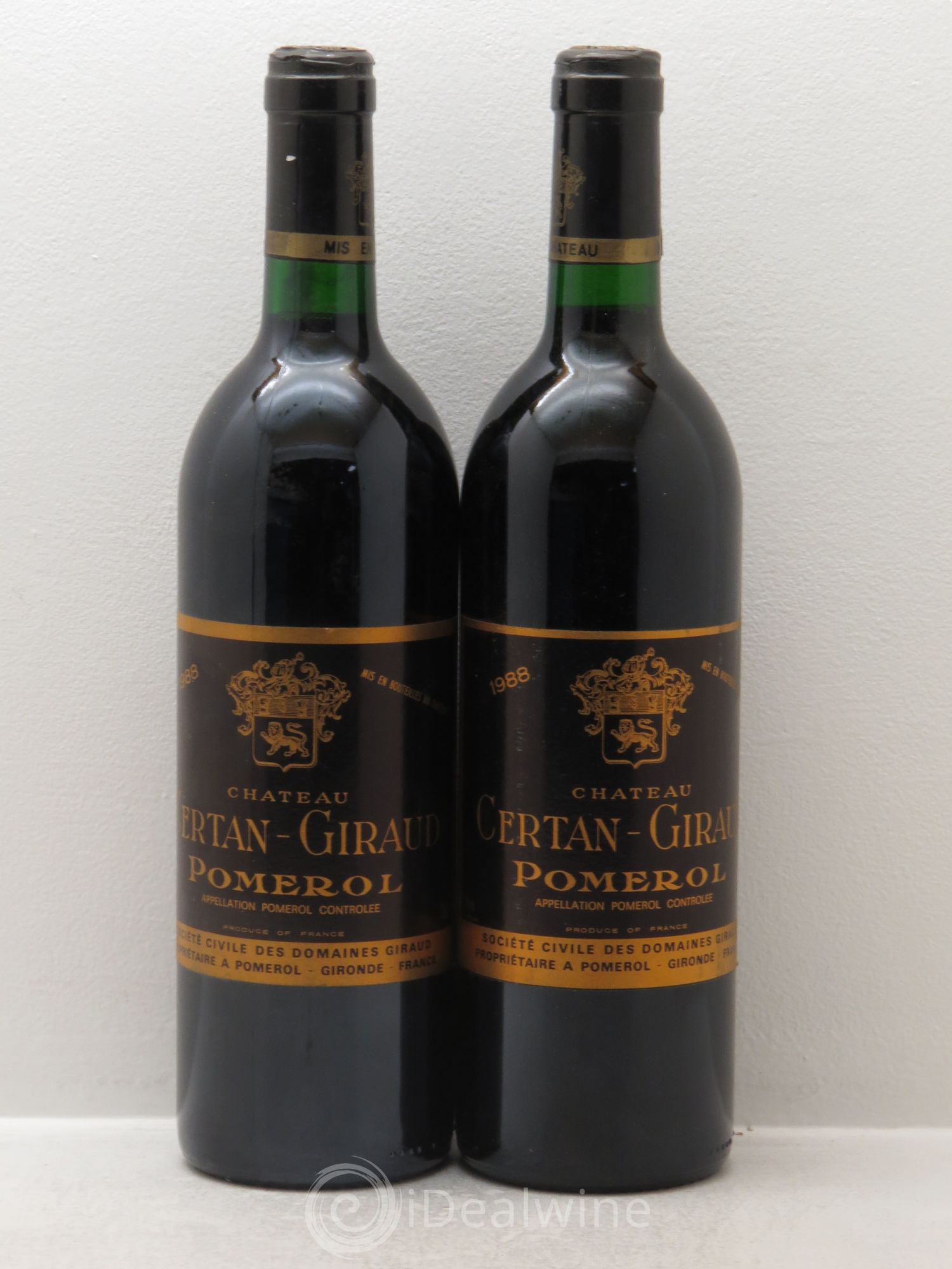 Château Certan Giraud 1988 - Lot de 2 bouteilles - 0