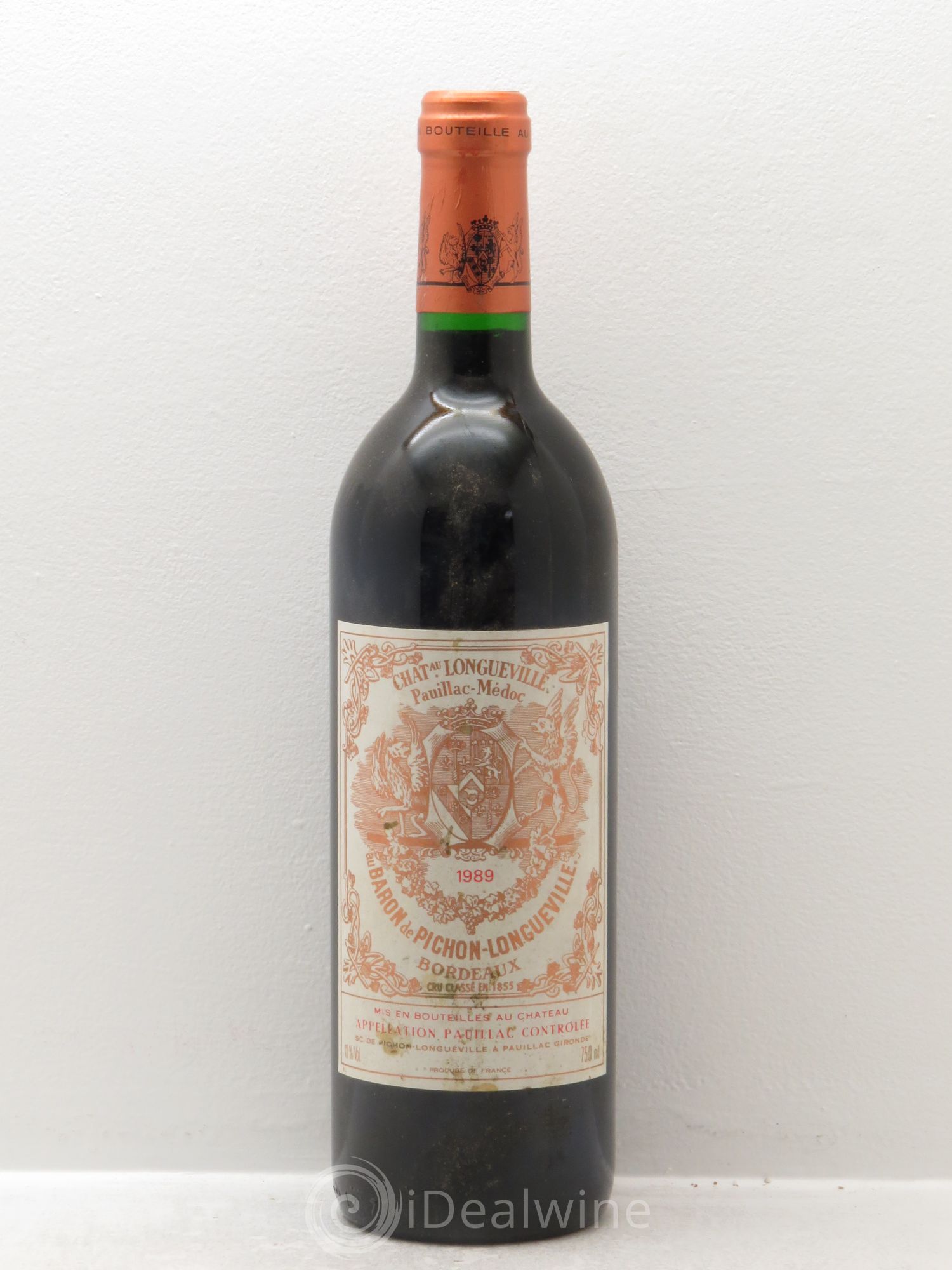 Pichon Longueville Baron 2ème Grand Cru Classé 1989 - Lot de 6 bouteilles - 0