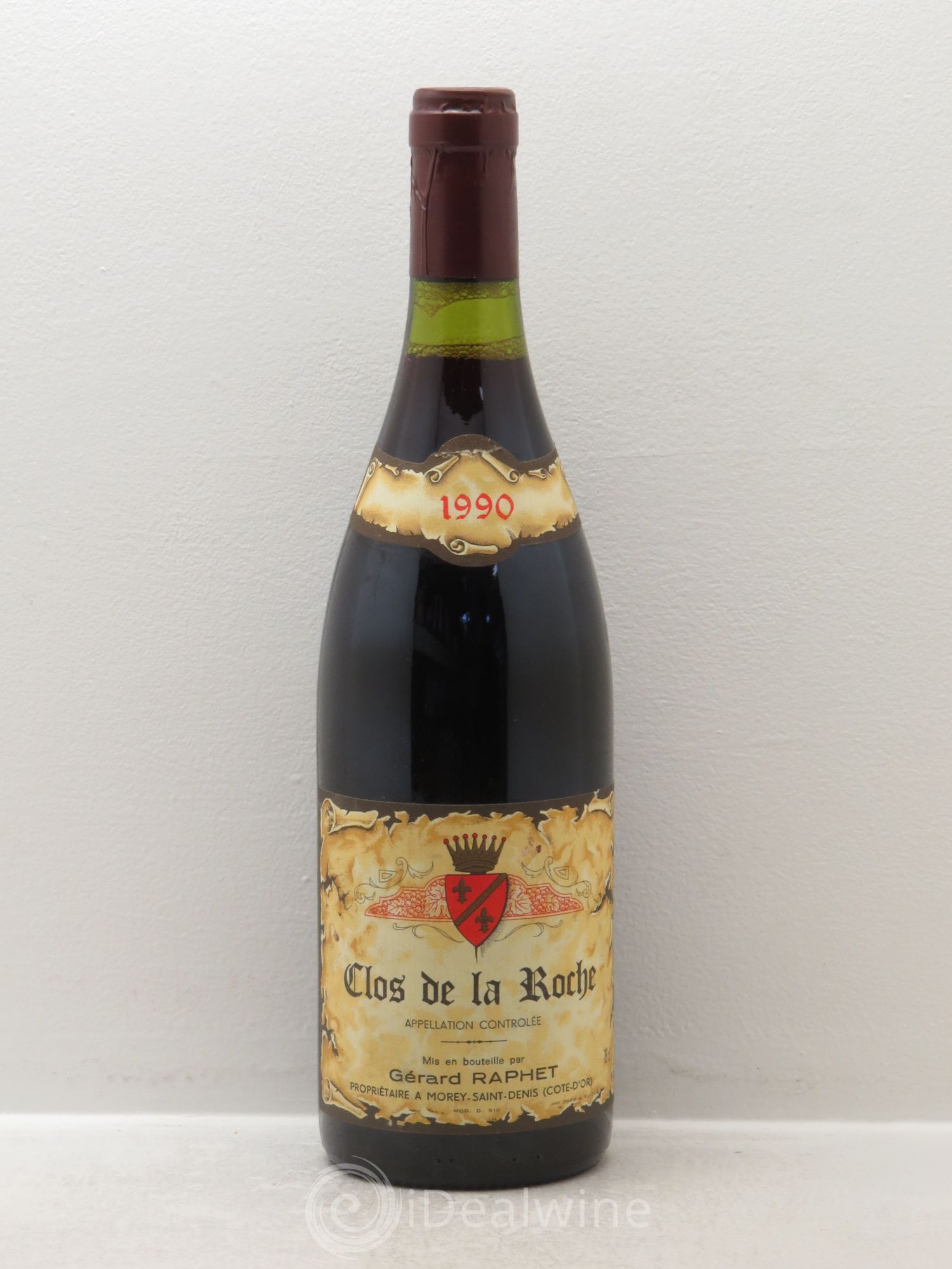 Clos de la Roche Grand Cru Gérard Raphet (Domaine) 1990 - Lot de 1 bouteille - 0