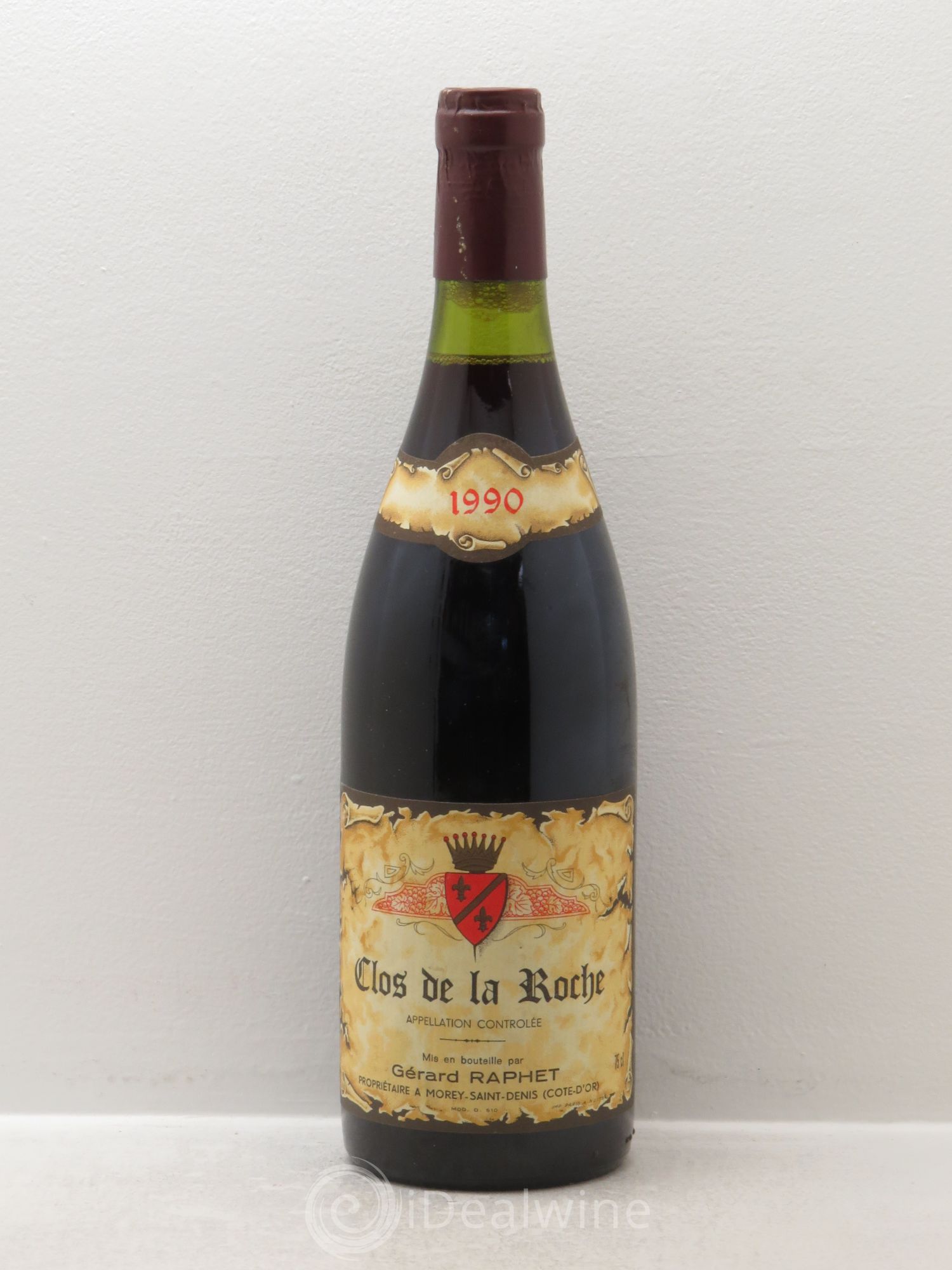 Clos de la Roche Grand Cru Gérard Raphet (Domaine) 1990 - Lot de 1 bouteille - 0