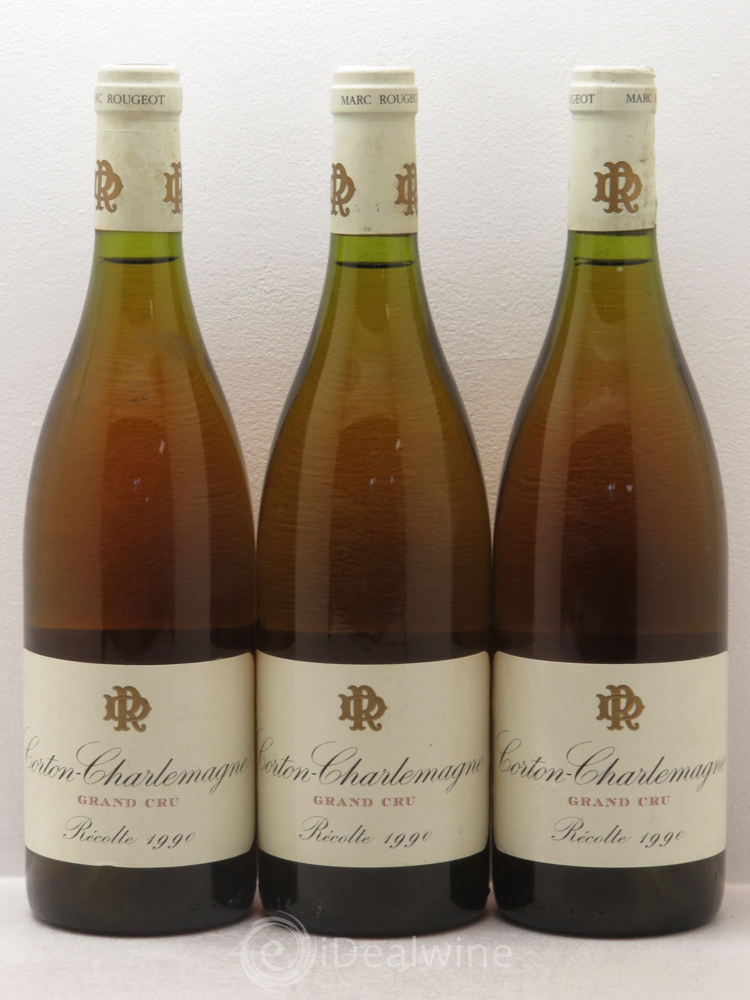 Corton-Charlemagne Grand Cru 1990 - Lot de 3 bouteilles - 0