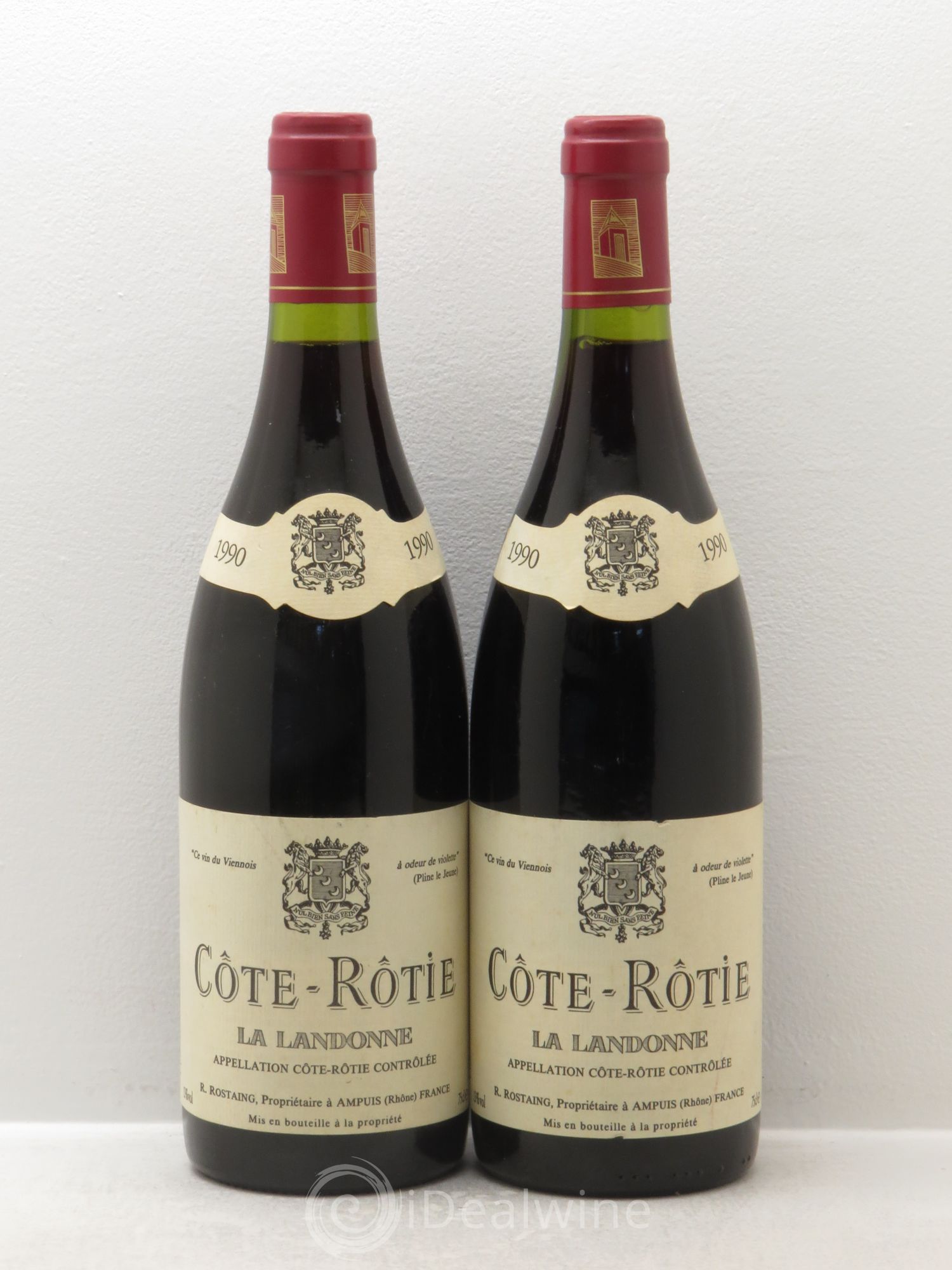 Côte-Rôtie La Landonne René Rostaing 1990 - Lot de 2 bouteilles - 0