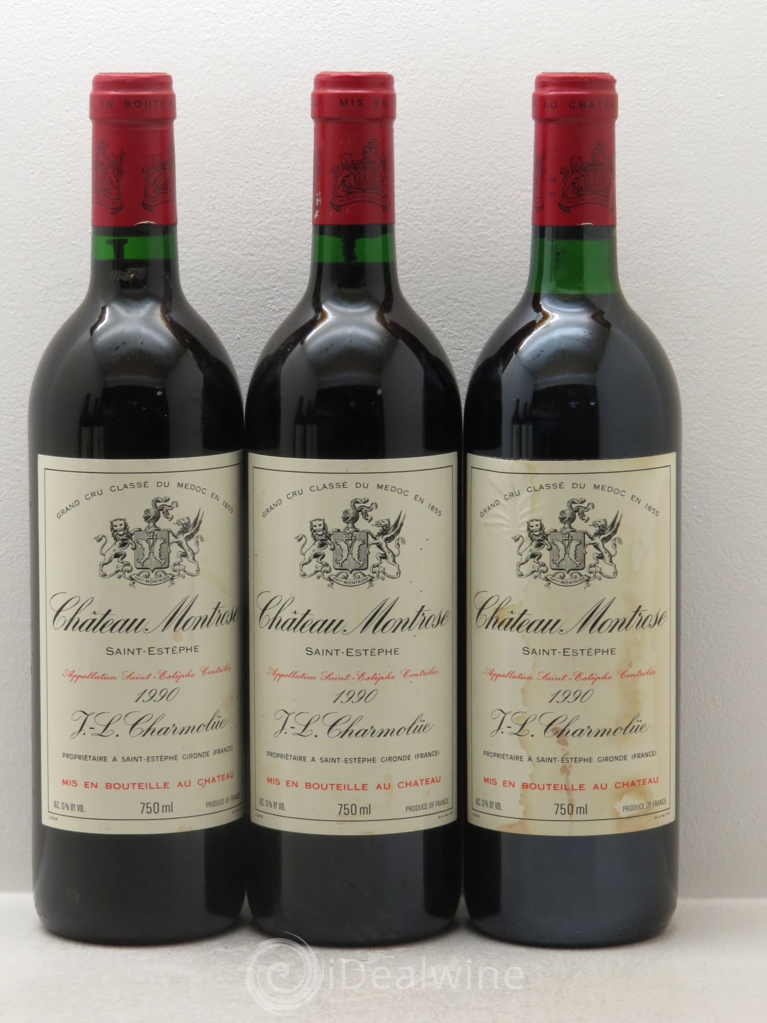 Château Montrose 2ème Grand Cru Classé 1990 - Lot de 6 bouteilles - 1