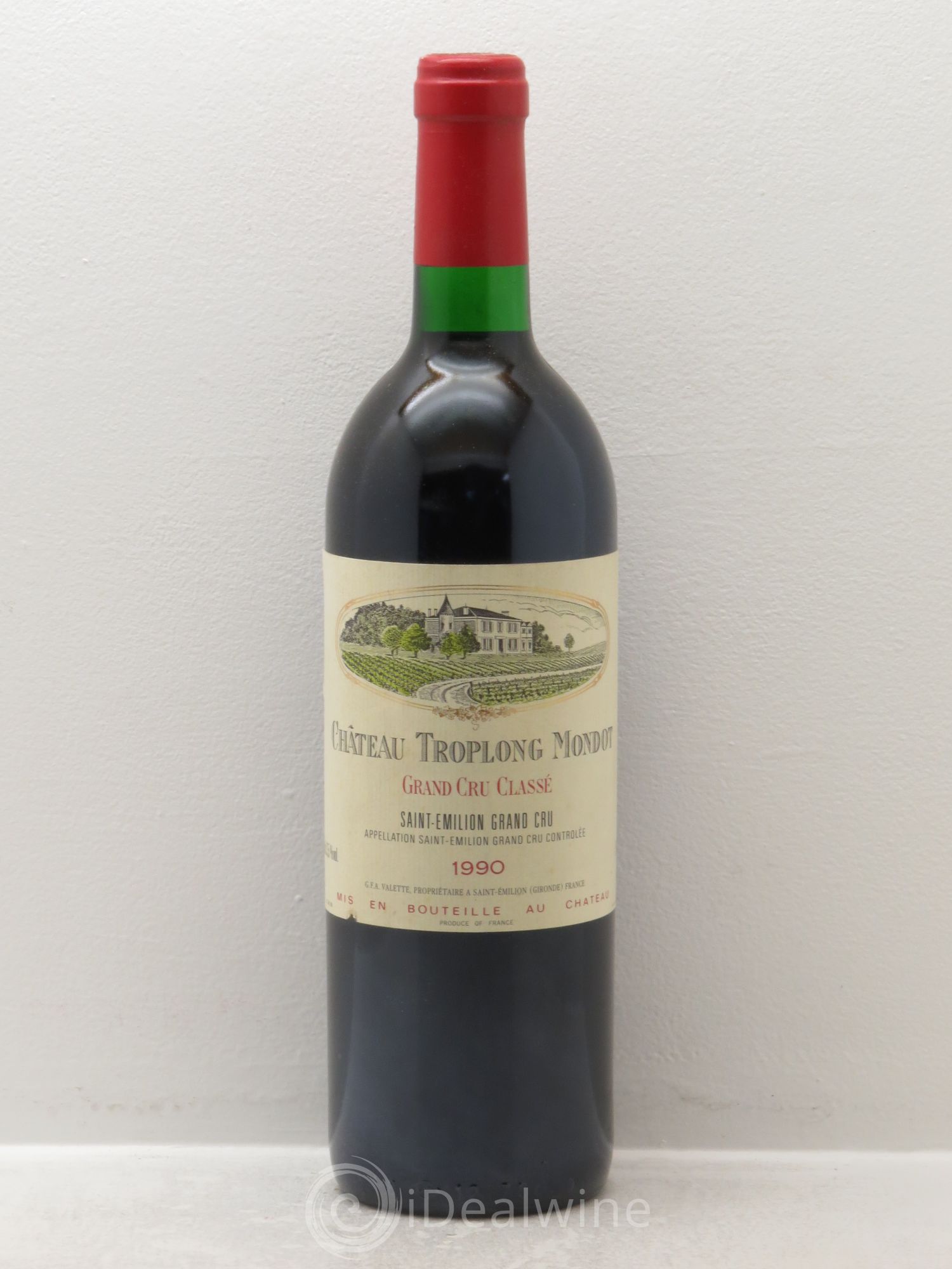 Château Troplong Mondot 1er Grand Cru Classé B 1990 - Lot de 6 bouteilles - 0