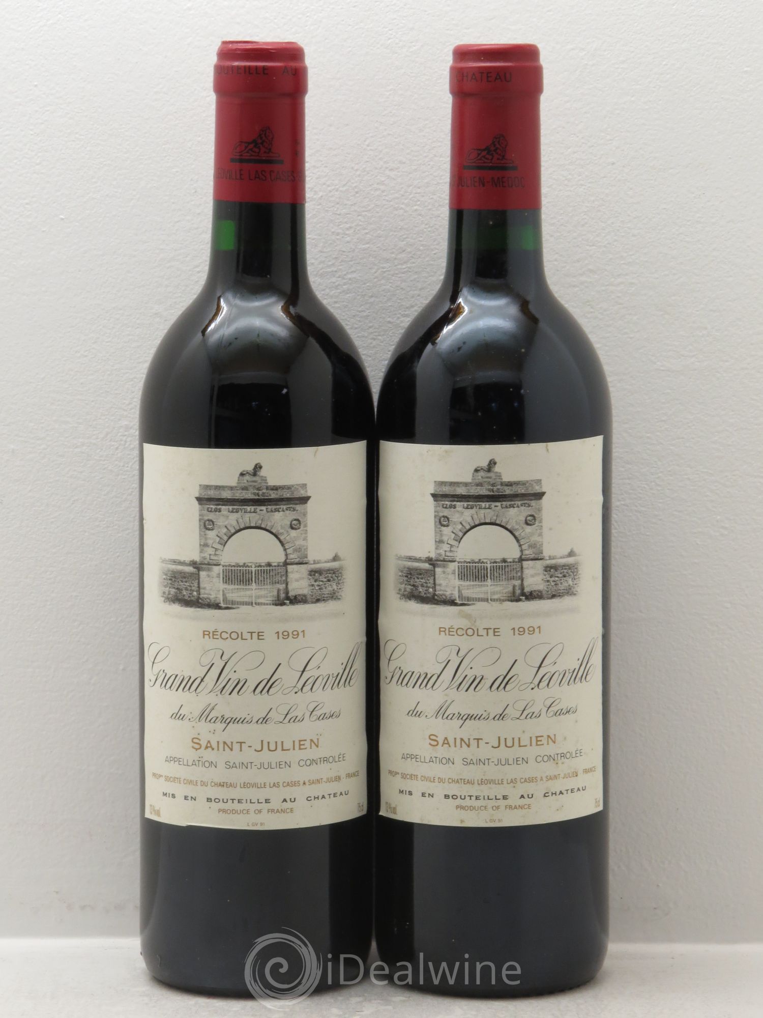 Château Léoville Las Cases 2ème Grand Cru Classé 1991 - Lot de 2 bouteilles - 0