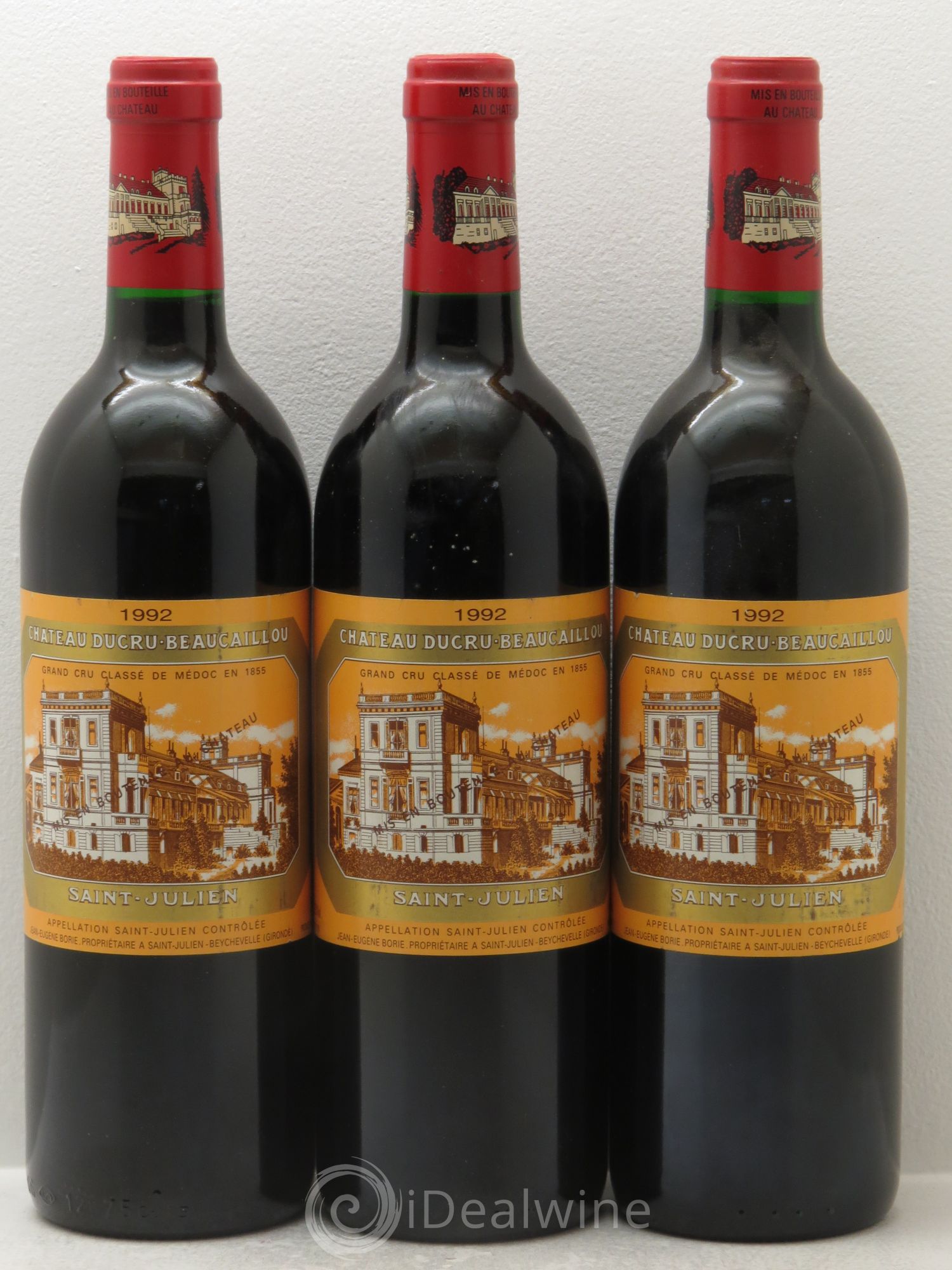 Château Ducru Beaucaillou 2ème Grand Cru Classé 1992 - Lot de 3 bouteilles - 0