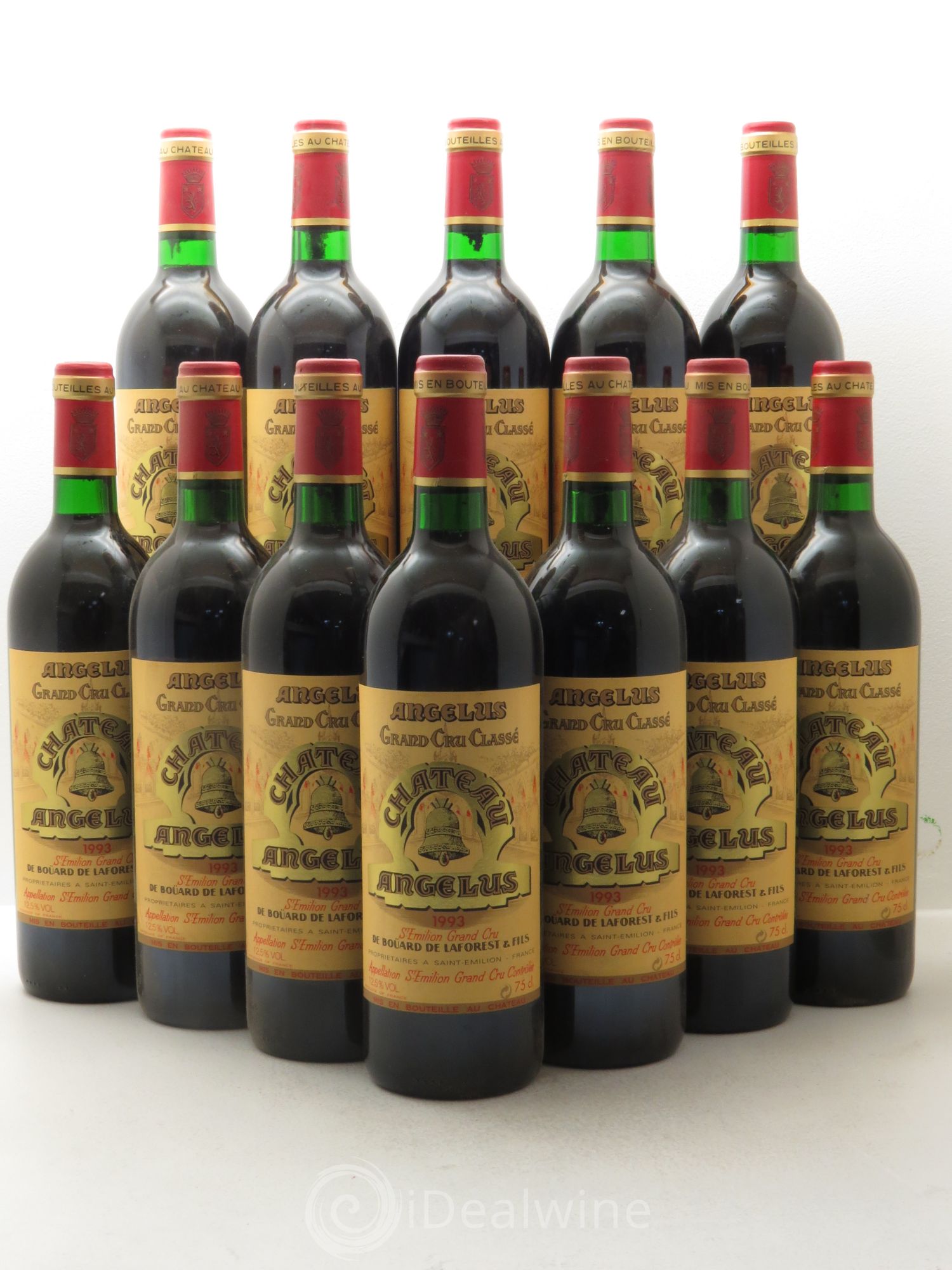 Château Angélus 1er Grand Cru Classé A 1993 - Lot de 12 bouteilles - 0