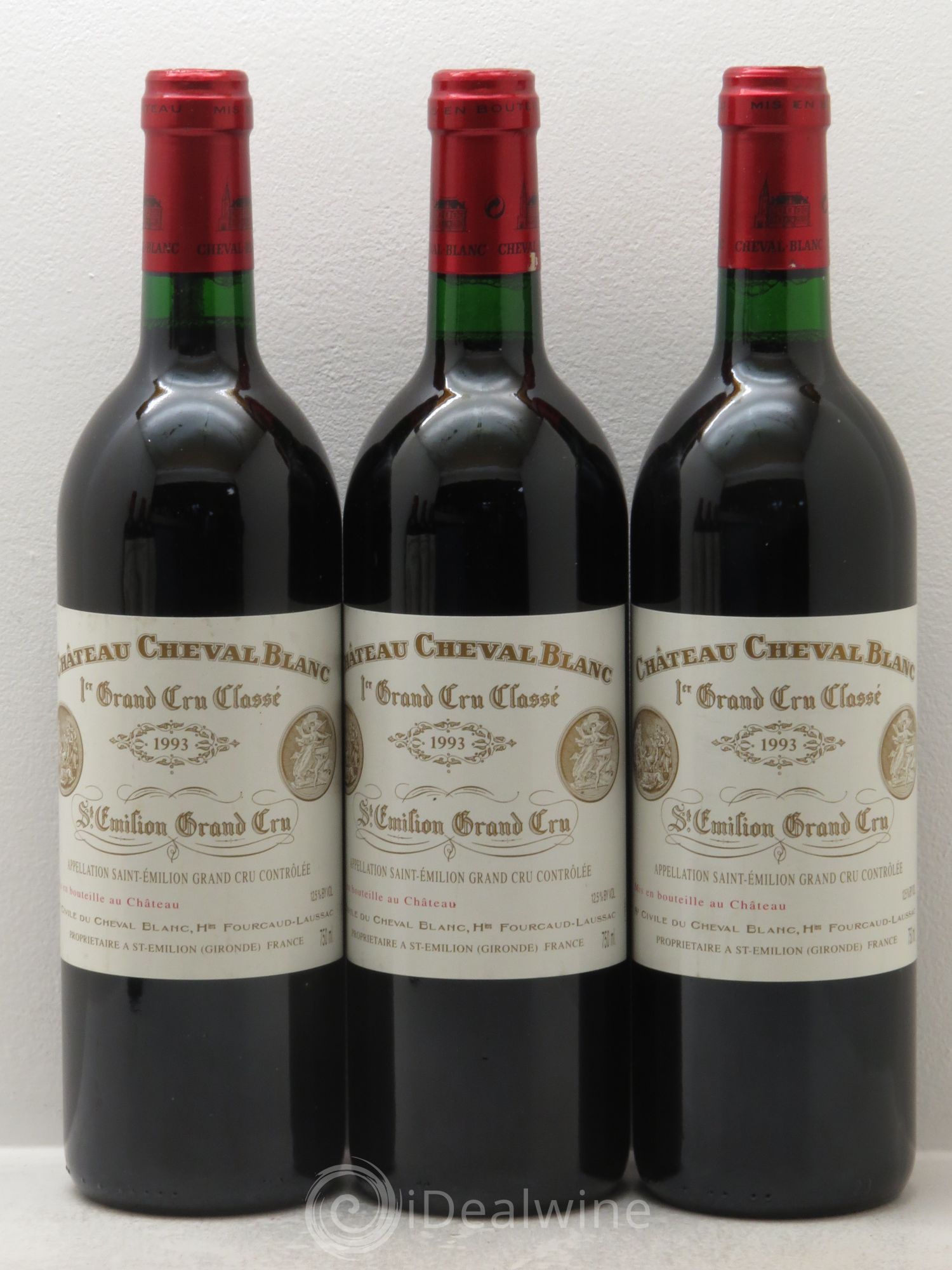 Château Cheval Blanc 1er Grand Cru Classé A 1993 - Lot de 6 bouteilles - 1