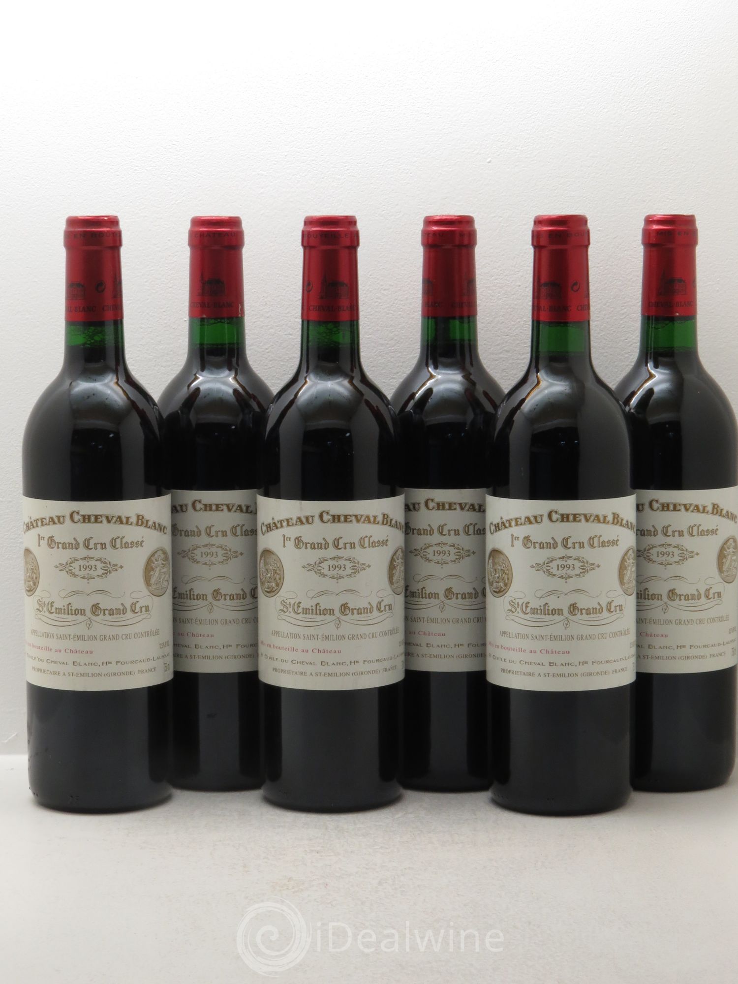 Château Cheval Blanc 1er Grand Cru Classé A 1993 - Lot de 6 bouteilles - 0