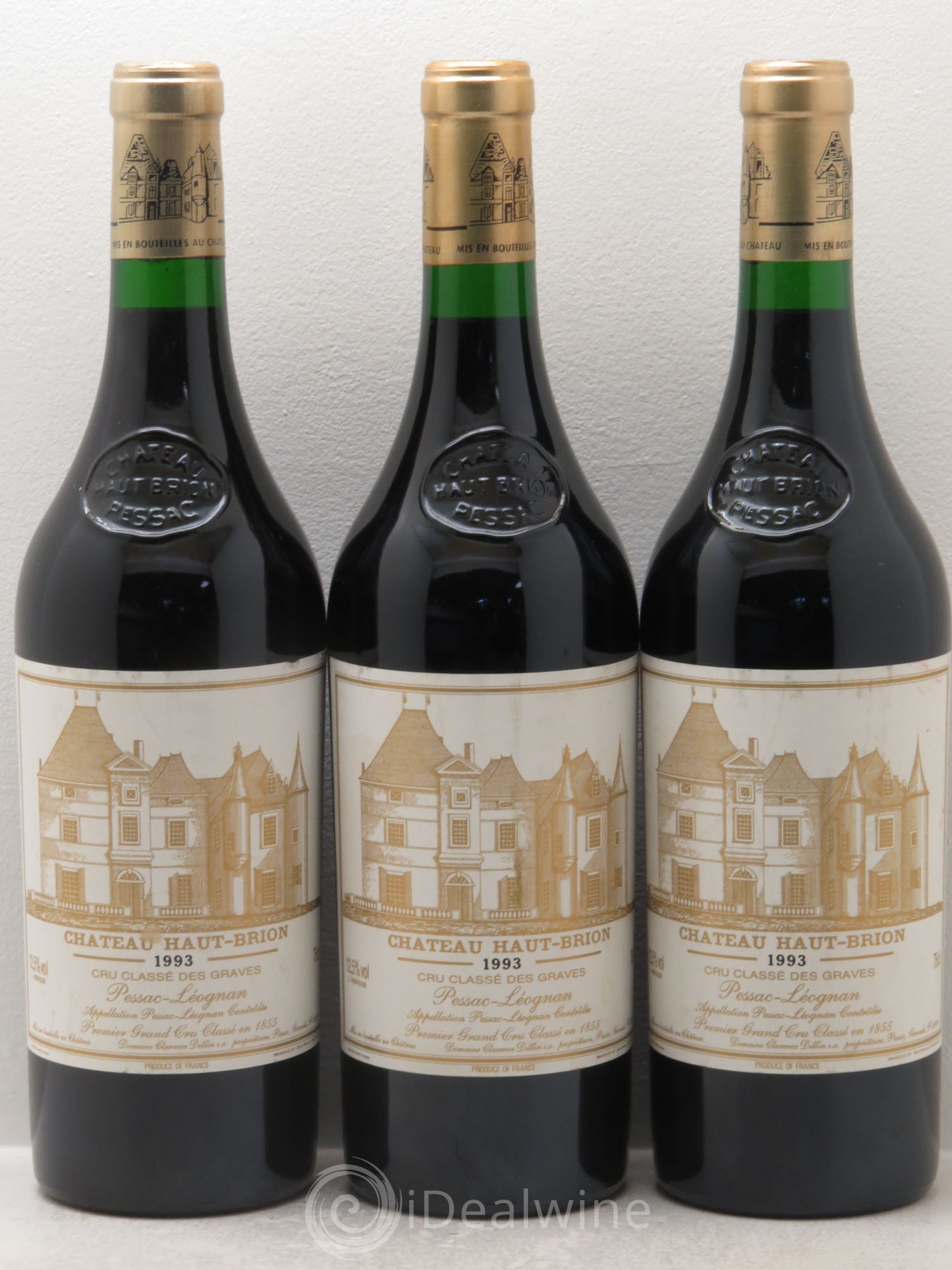 Château Haut Brion 1er Grand Cru Classé 1993 - Lot de 3 bouteilles - 0