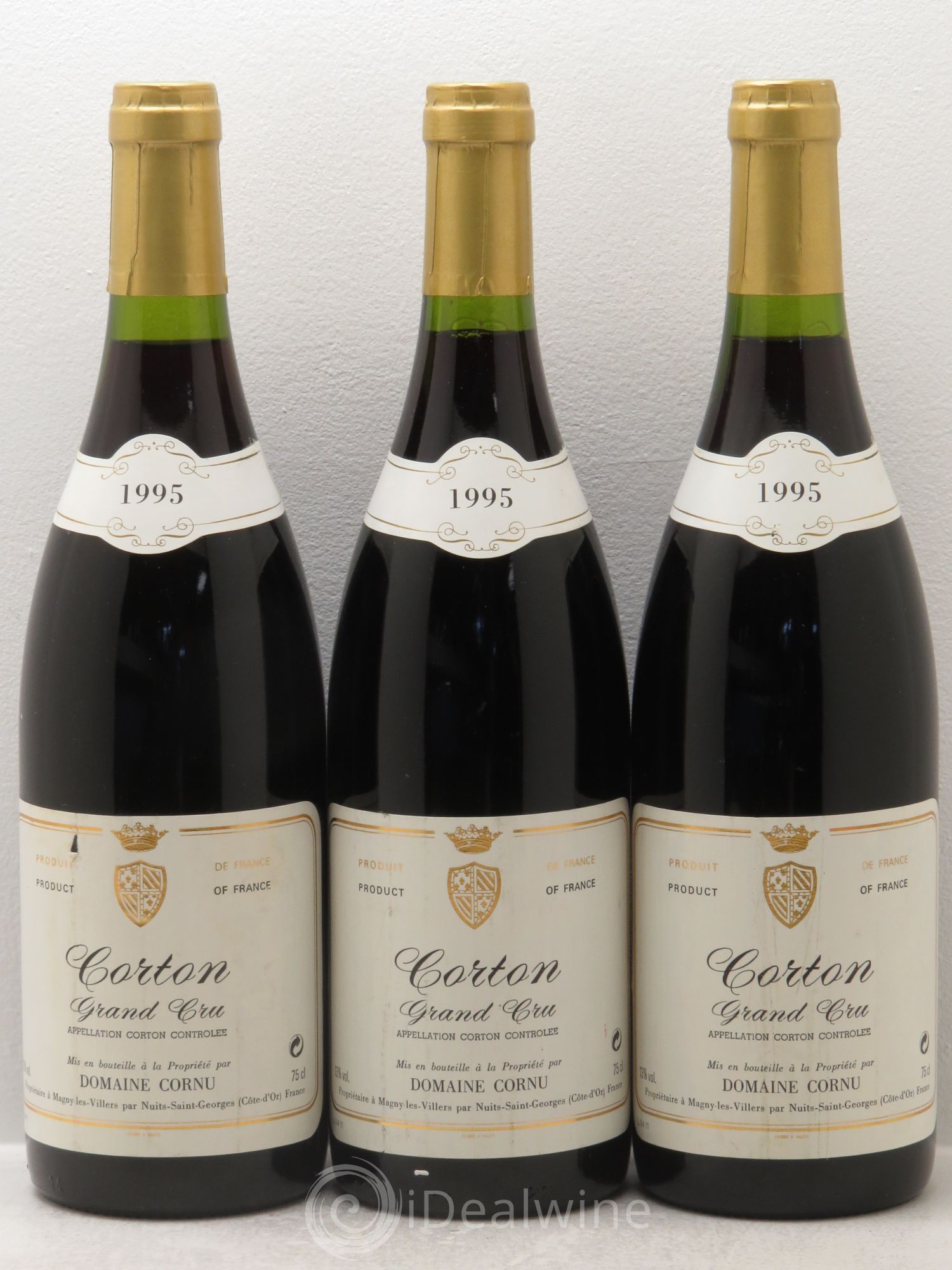 Corton Grand Cru 1995 - Lot de 3 bouteilles - 0
