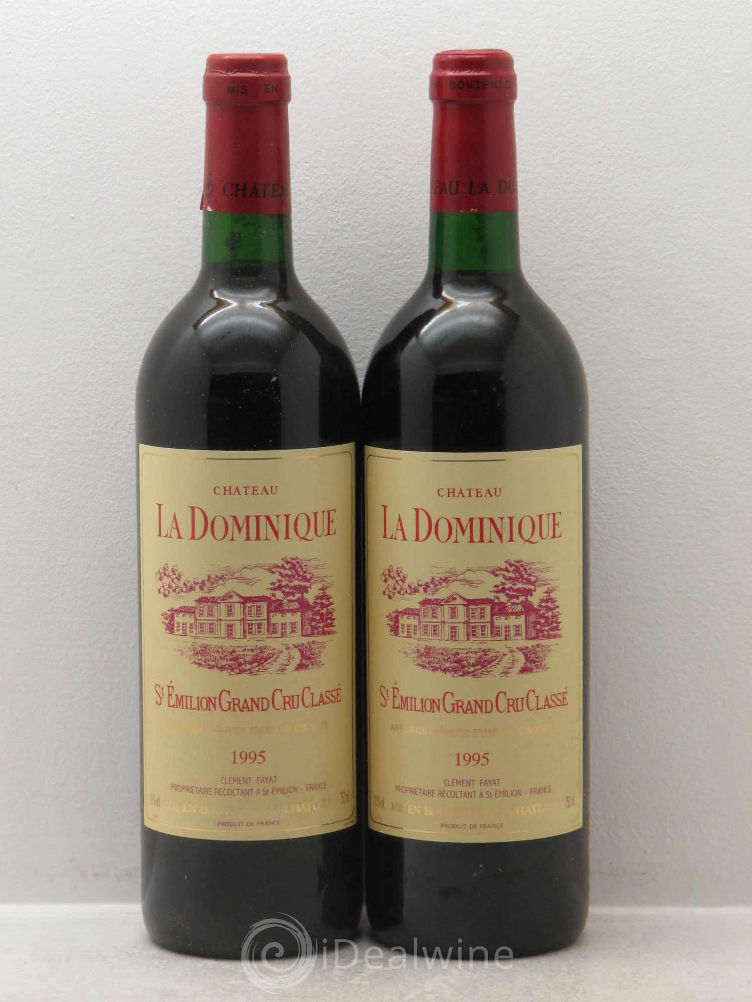 Château la Dominique Grand Cru Classé 1995 - Lot de 2 bouteilles - 0