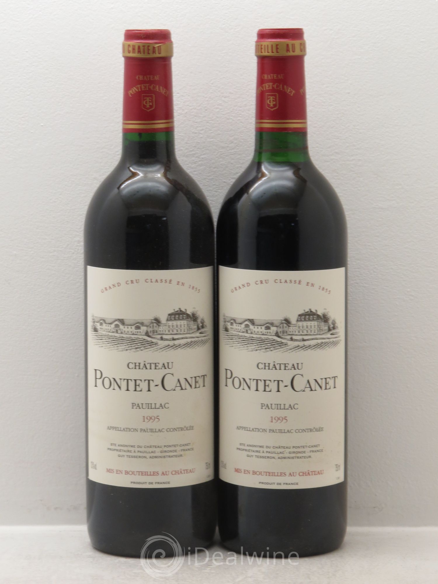 Château Pontet Canet 5ème Grand Cru Classé 1995 - Lot de 2 bouteilles - 0