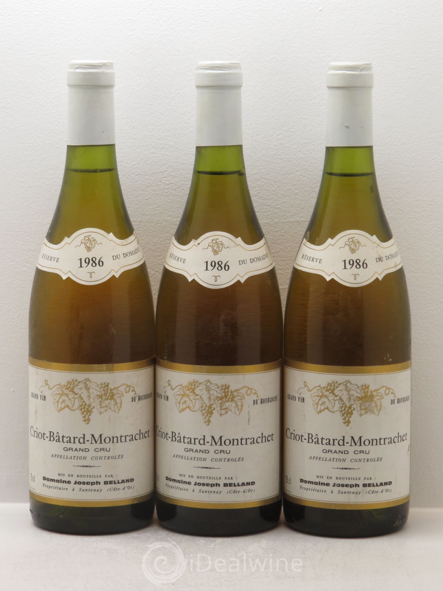 Criots-Bâtard-Montrachet Grand Cru 1986 - Posten von 3 Flaschen - 0