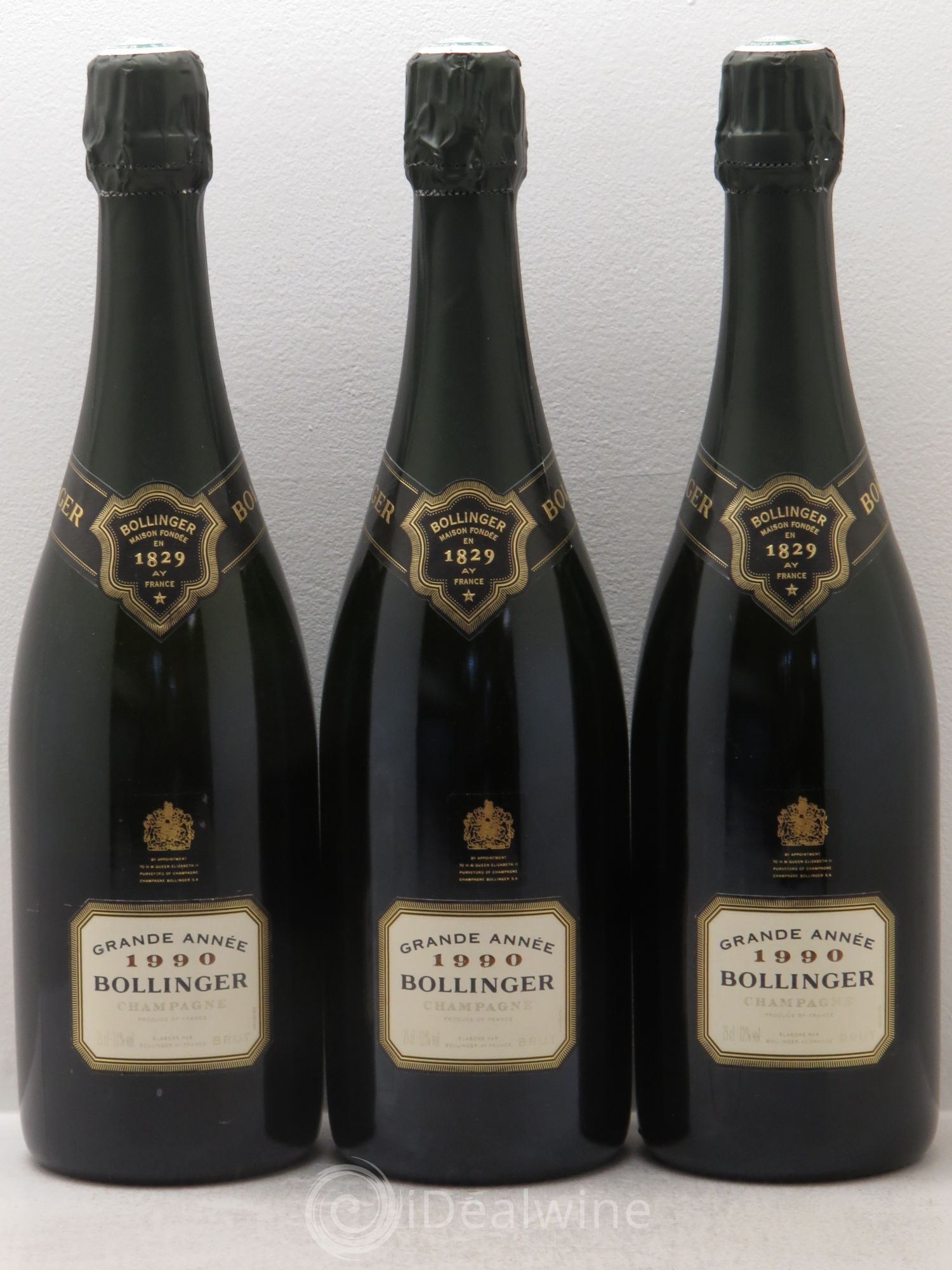 La Grande Année Brut Bollinger 1990 - Lot de 3 bouteilles - 0
