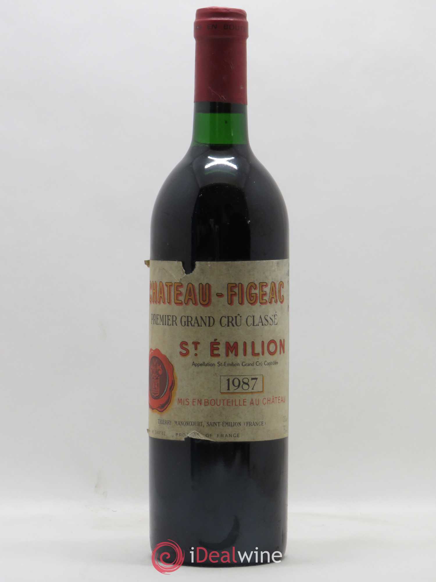 Château Figeac 1er Grand Cru Classé A 1987 - Lot de 1 bouteille - 0