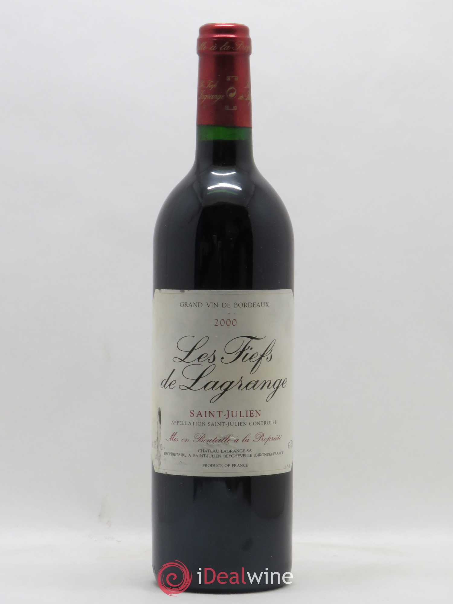 Les Fiefs de Lagrange Second Vin 2000 - Lot de 1 bouteille - 0