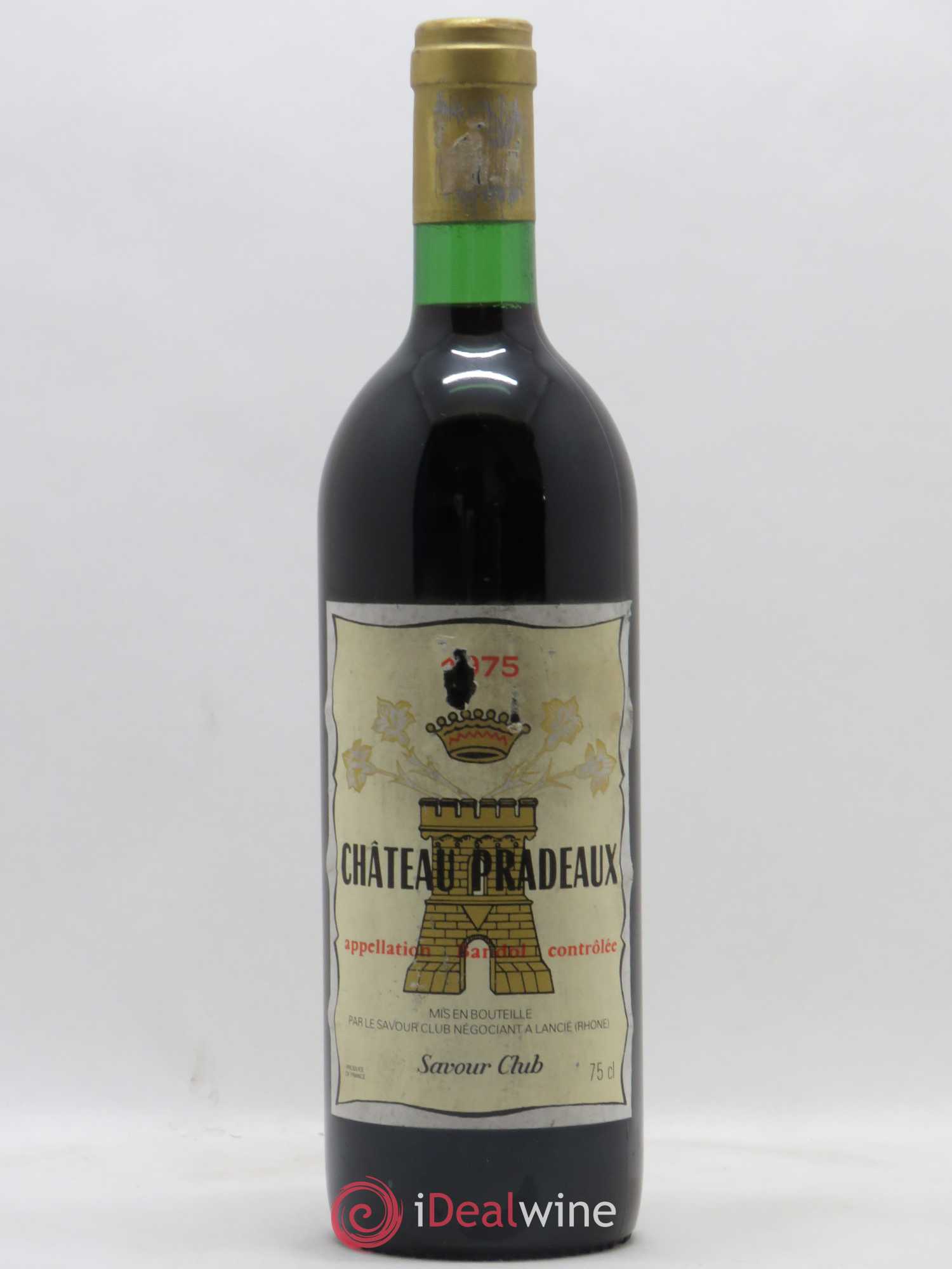 Bandol Château Pradeaux Famille Portalis 1975 - Lot de 1 bouteille - 0