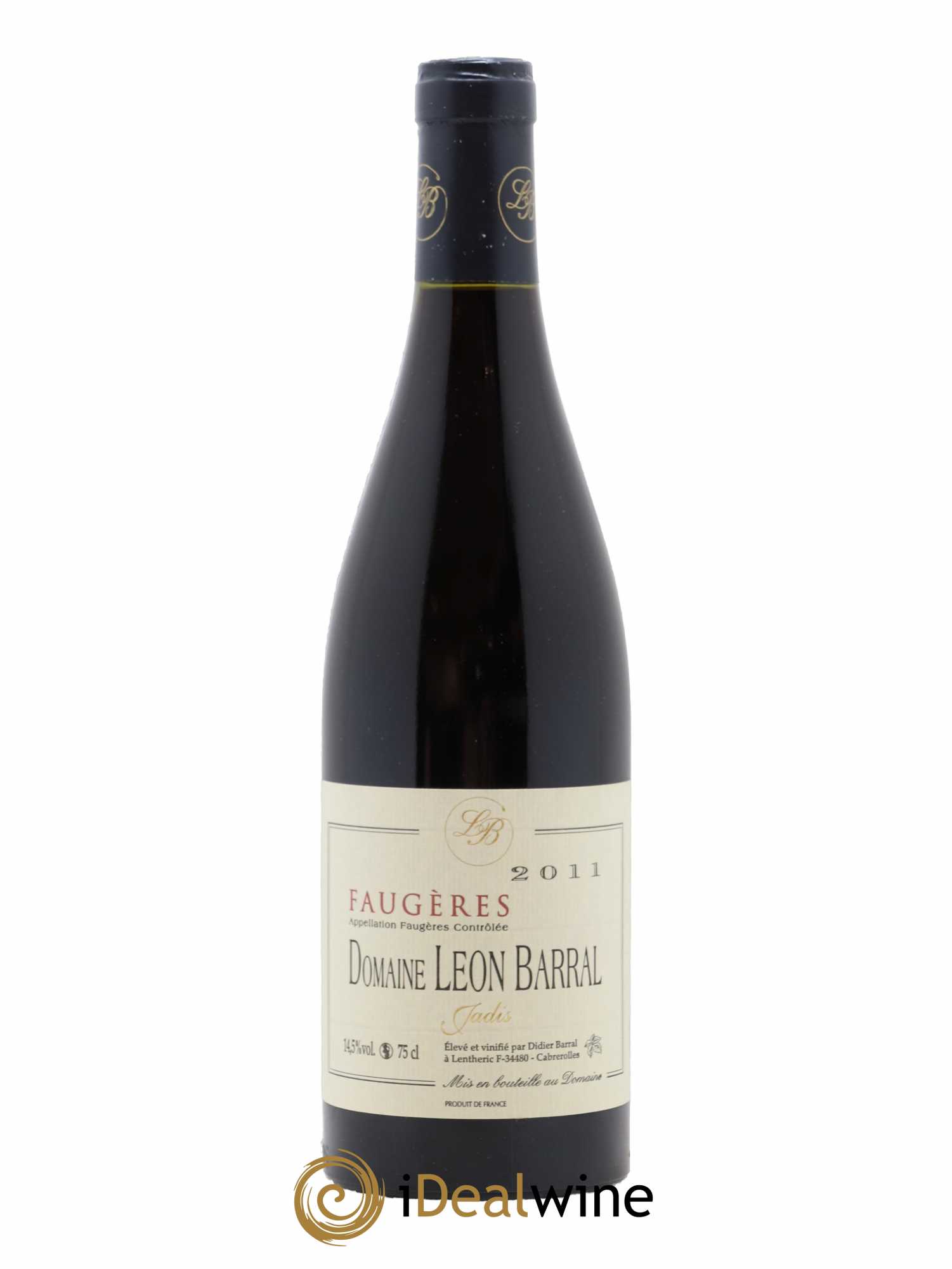 Faugères Jadis Domaine Léon Barral 2011 - Lot de 1 bouteille - 0