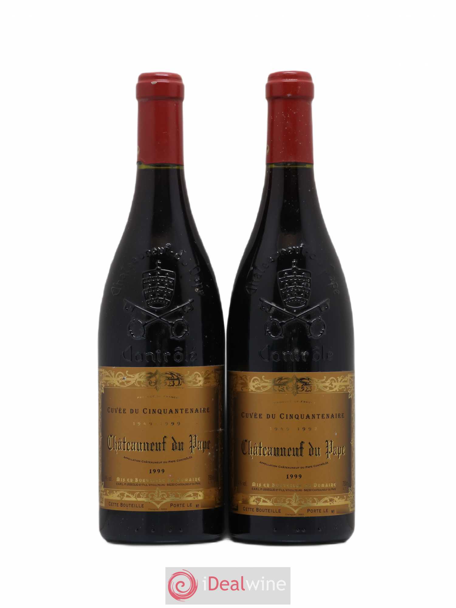 Châteauneuf-du-Pape Cuvée du cinquantenaire Pierre Usseglio 1999 - Lot de 2 bouteilles - 0