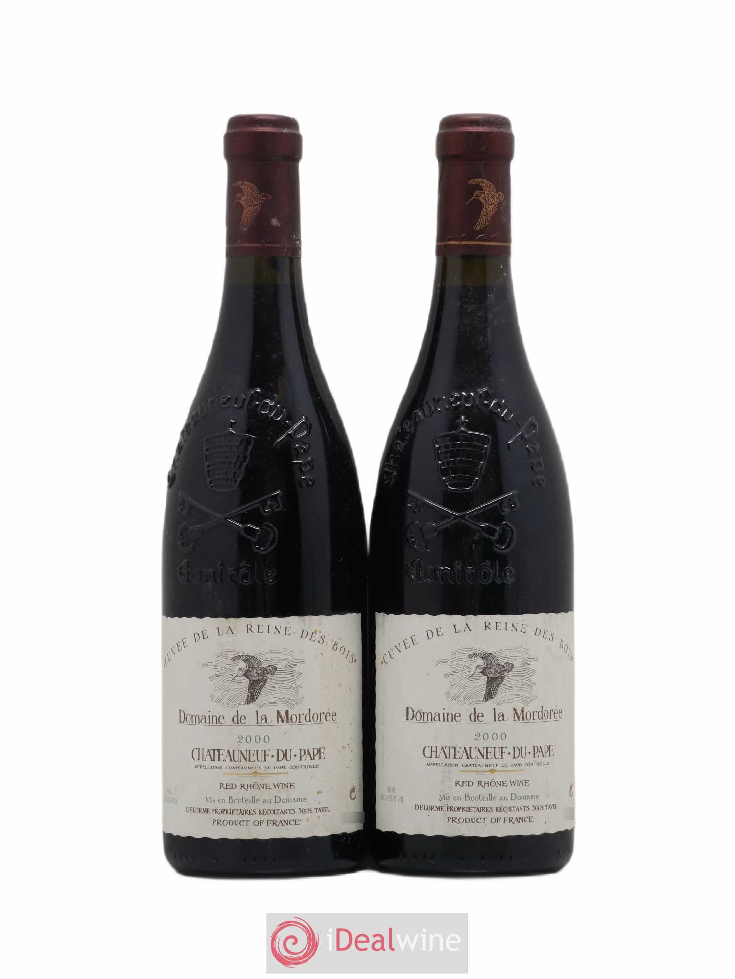Châteauneuf-du-Pape Cuvée de la Reine des Bois La Mordorée (Domaine de) 2000 - Lot de 2 bouteilles - 0