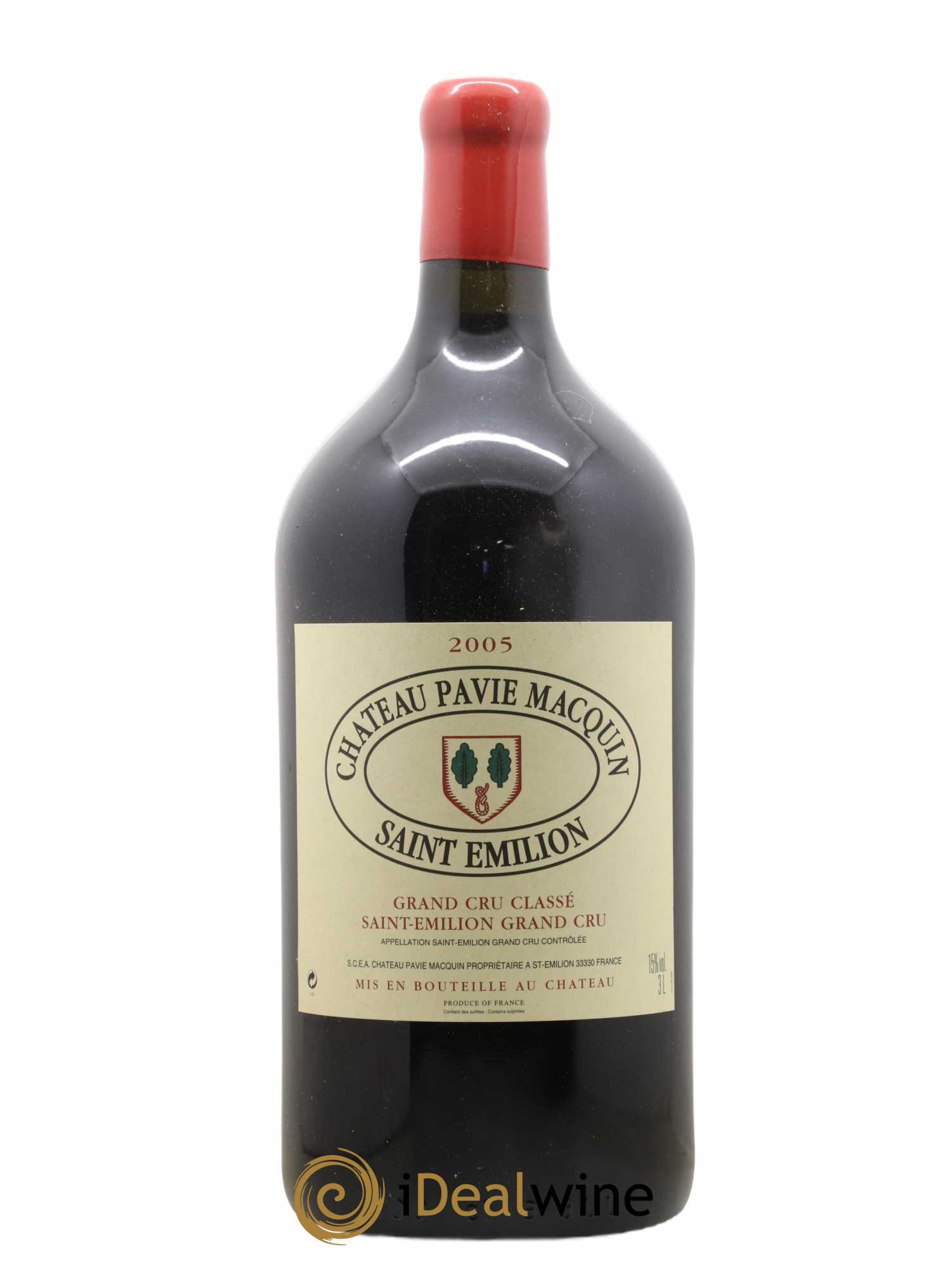 Château Pavie Macquin 1er Grand Cru Classé B 2005 - Lot de 1 double magnum - 0
