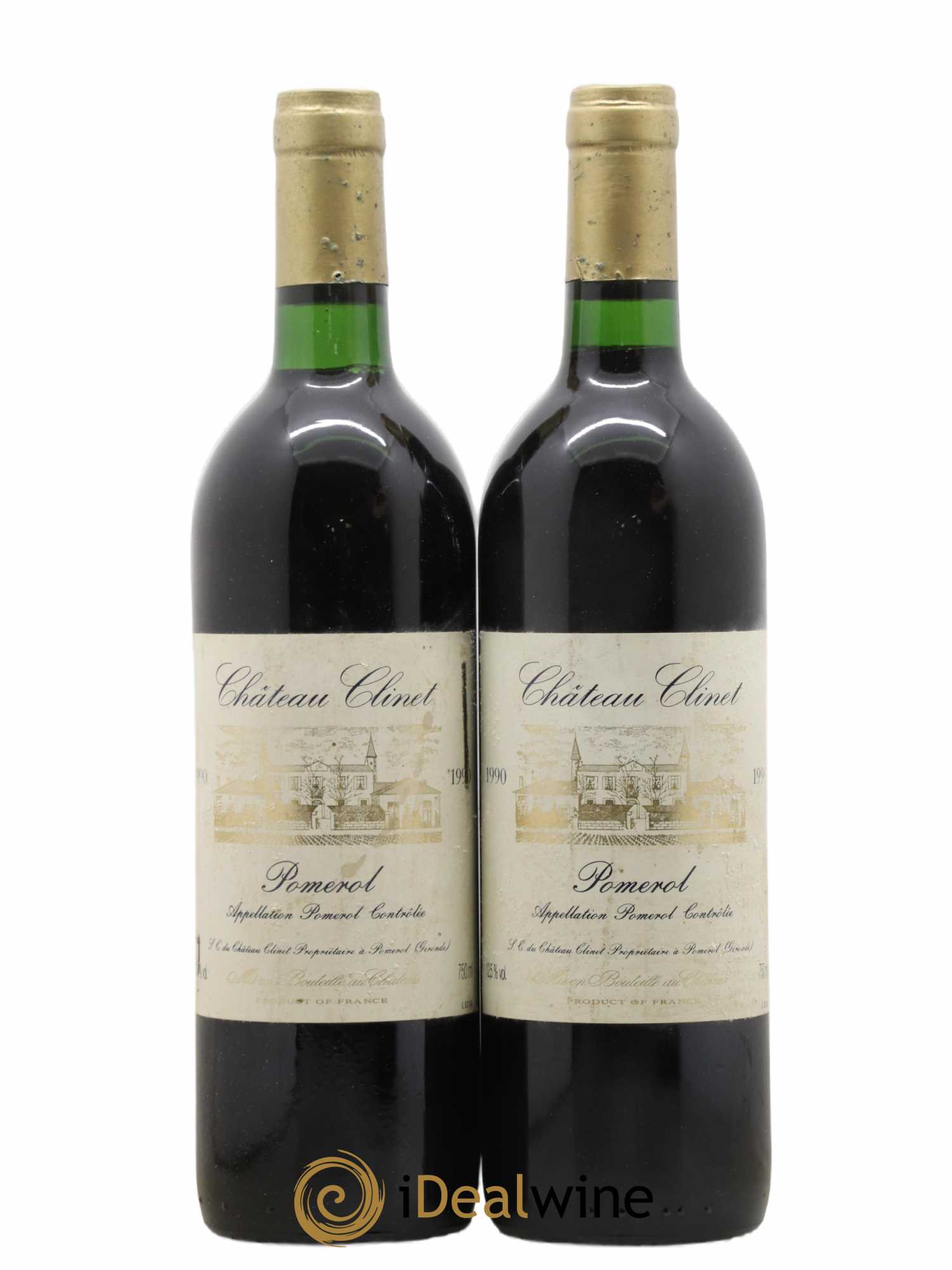 Château Clinet 1990 - Lot de 2 bouteilles - 0