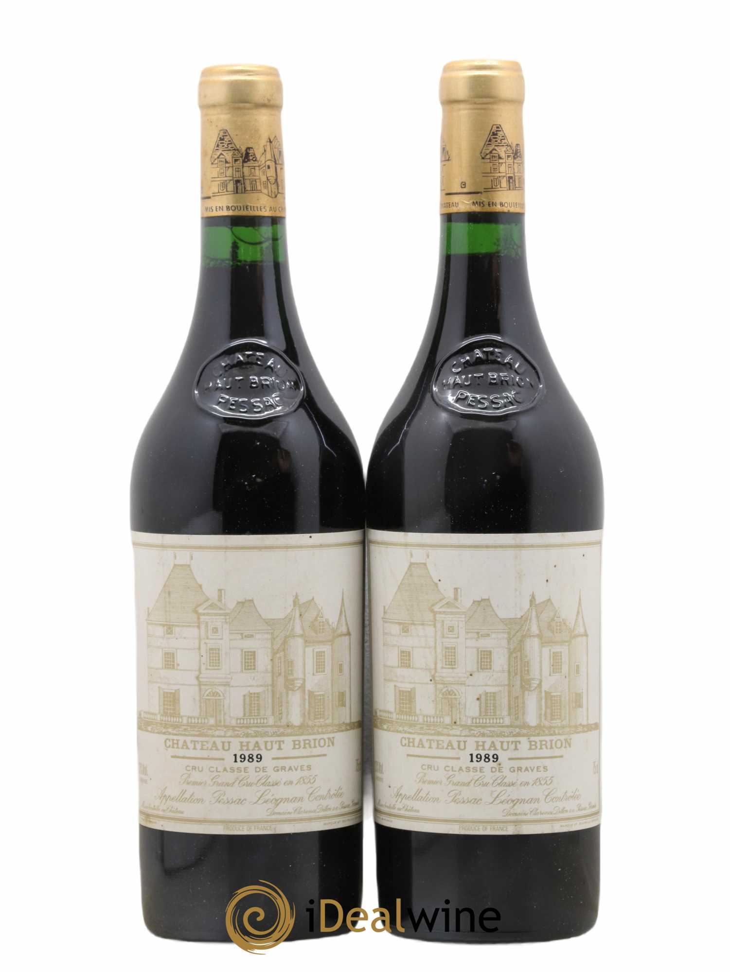 Château Haut Brion 1er Grand Cru Classé 1989 - Lot de 2 bouteilles - 0