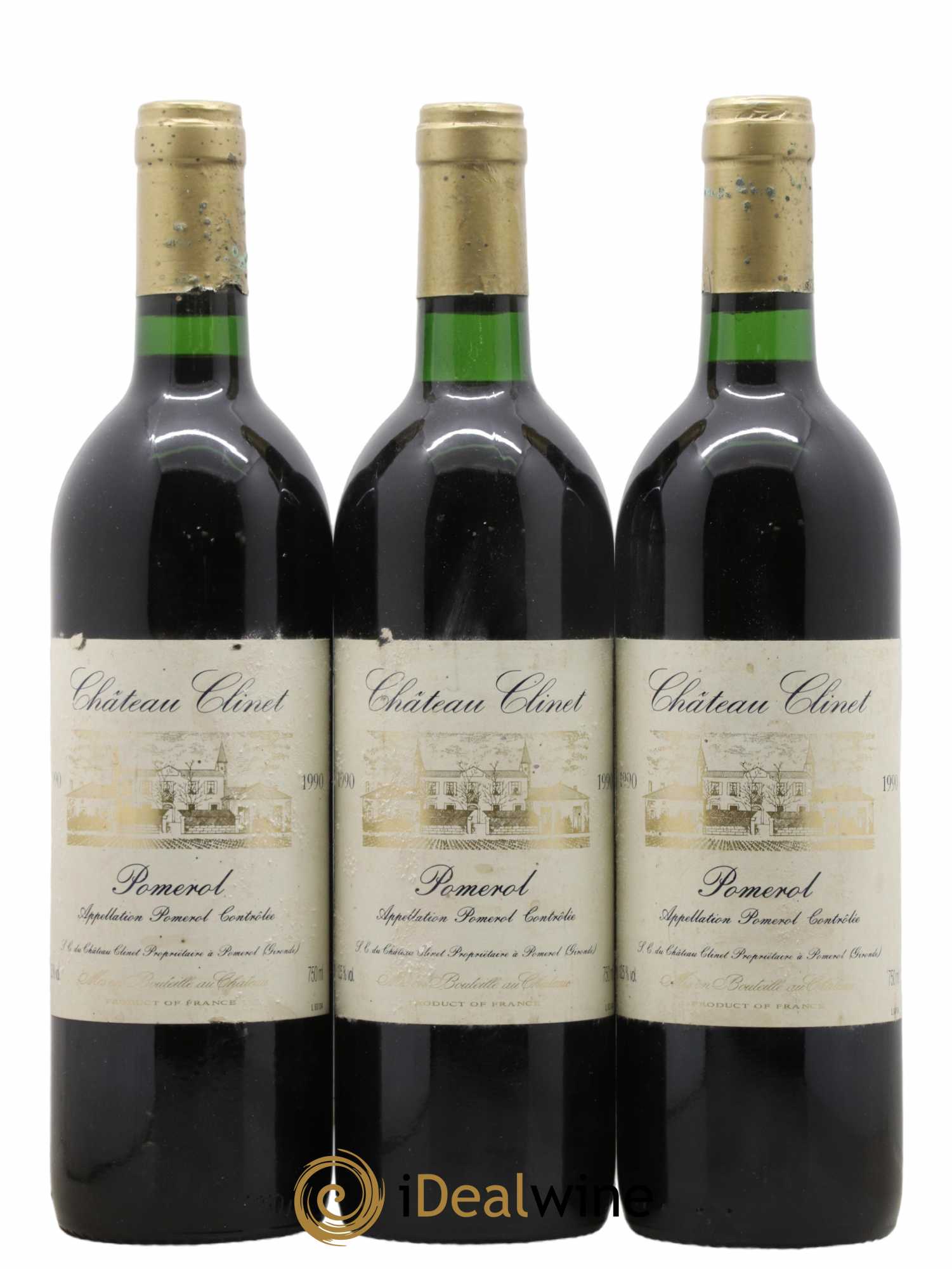 Château Clinet 1990 - Posten von 3 Flaschen - 0