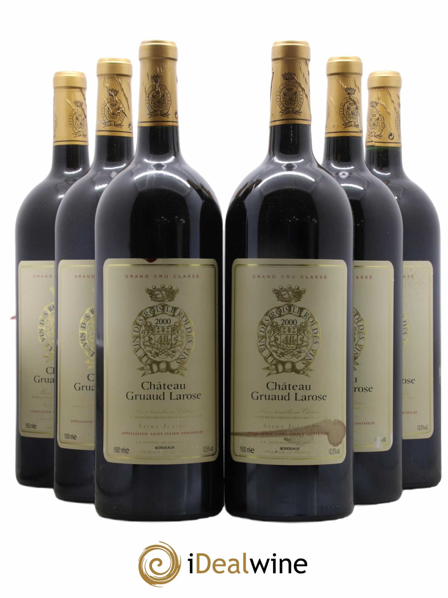 Château Gruaud Larose 2ème Grand Cru Classé 2000 - Lot de 6 magnums - 0
