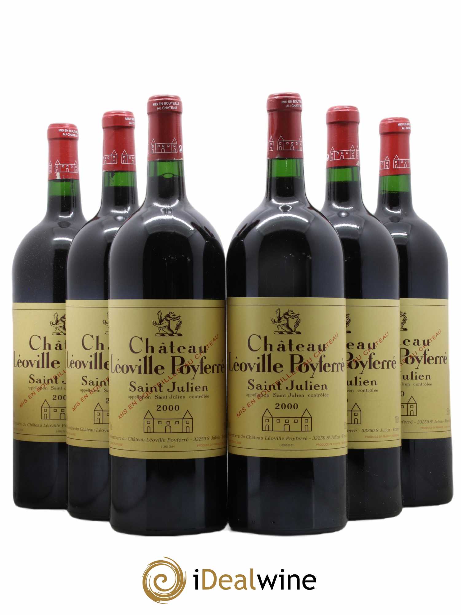 Château Léoville Poyferré 2ème Grand Cru Classé 2000 - Lot de 6 magnums - 0