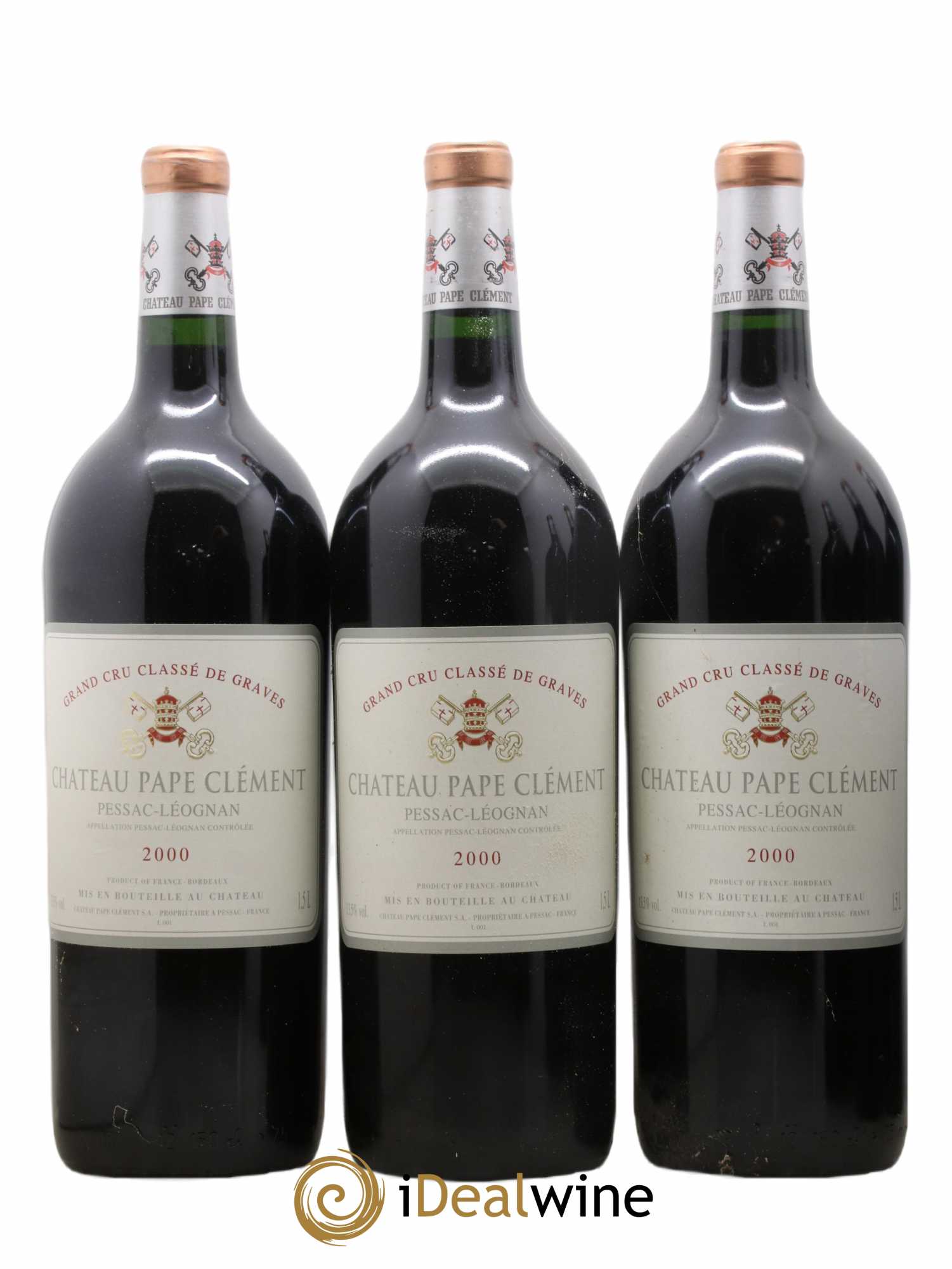 Château Pape Clément Cru Classé de Graves 2000 - Lot de 6 magnums - 1