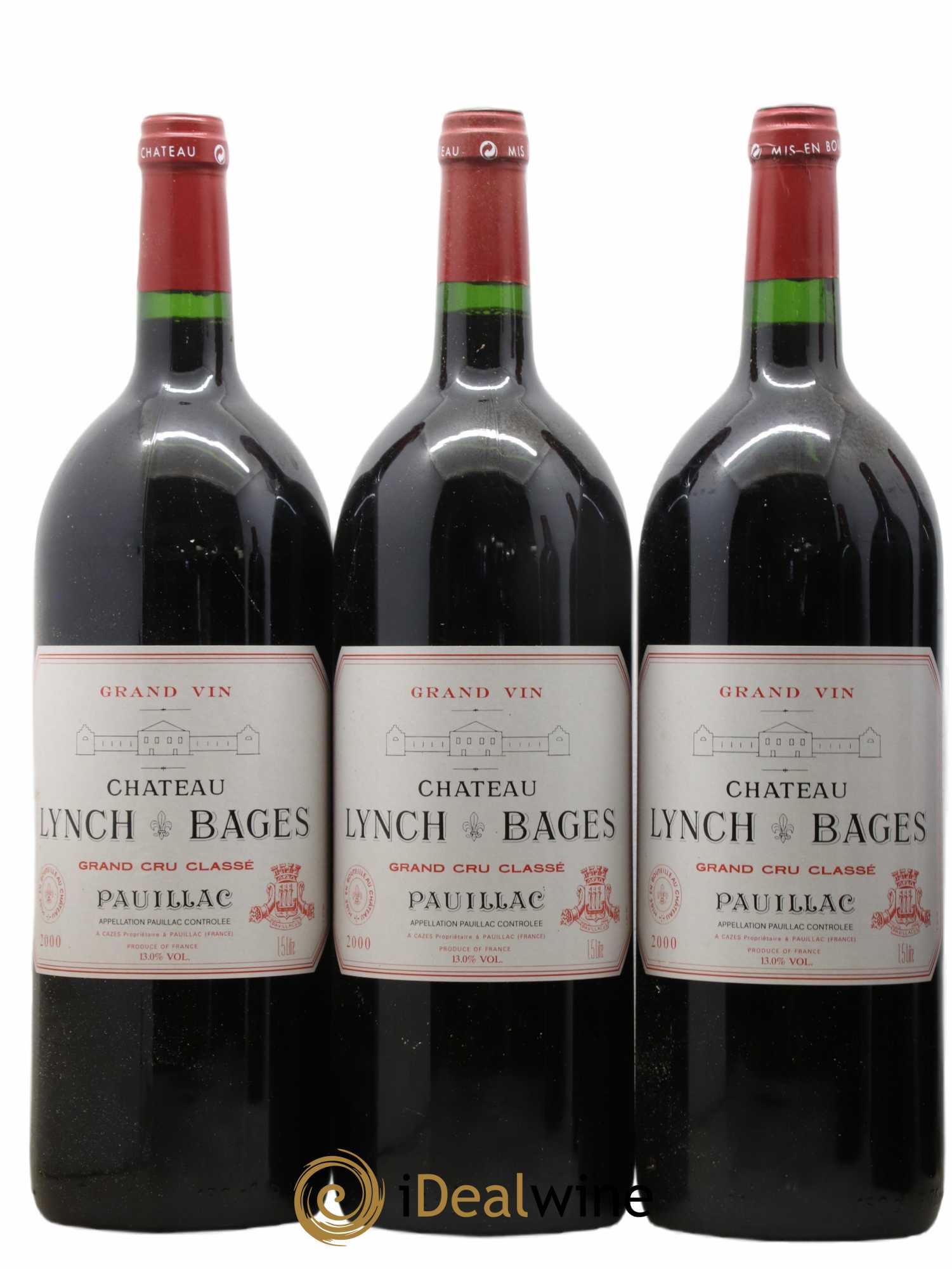 Château Lynch Bages 5ème Grand Cru Classé 2000 - Lot de 6 magnums - 1