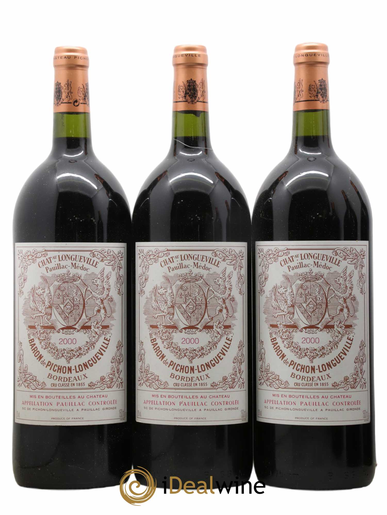 Pichon Longueville Baron 2ème Grand Cru Classé 2000 - Lot de 6 magnums - 1